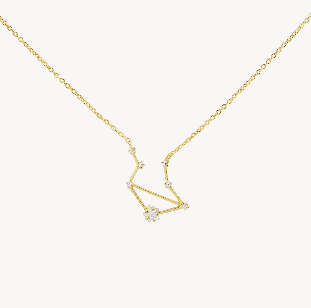 Libra Zodiac 14k Gold Dipped Necklace - UntamedEgo LLC.