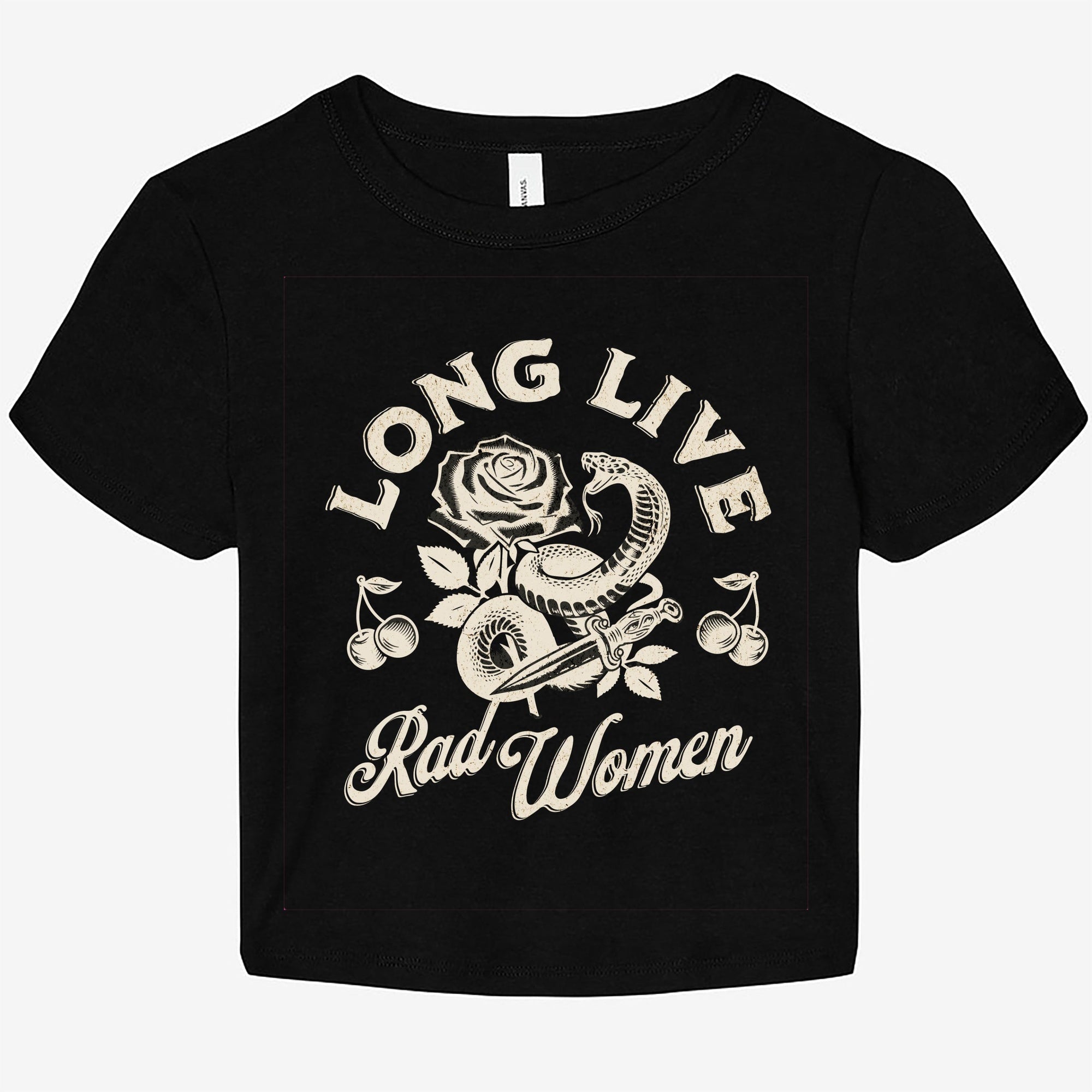 Long Live Rad Women Graphic Baby Tee - UntamedEgo LLC.