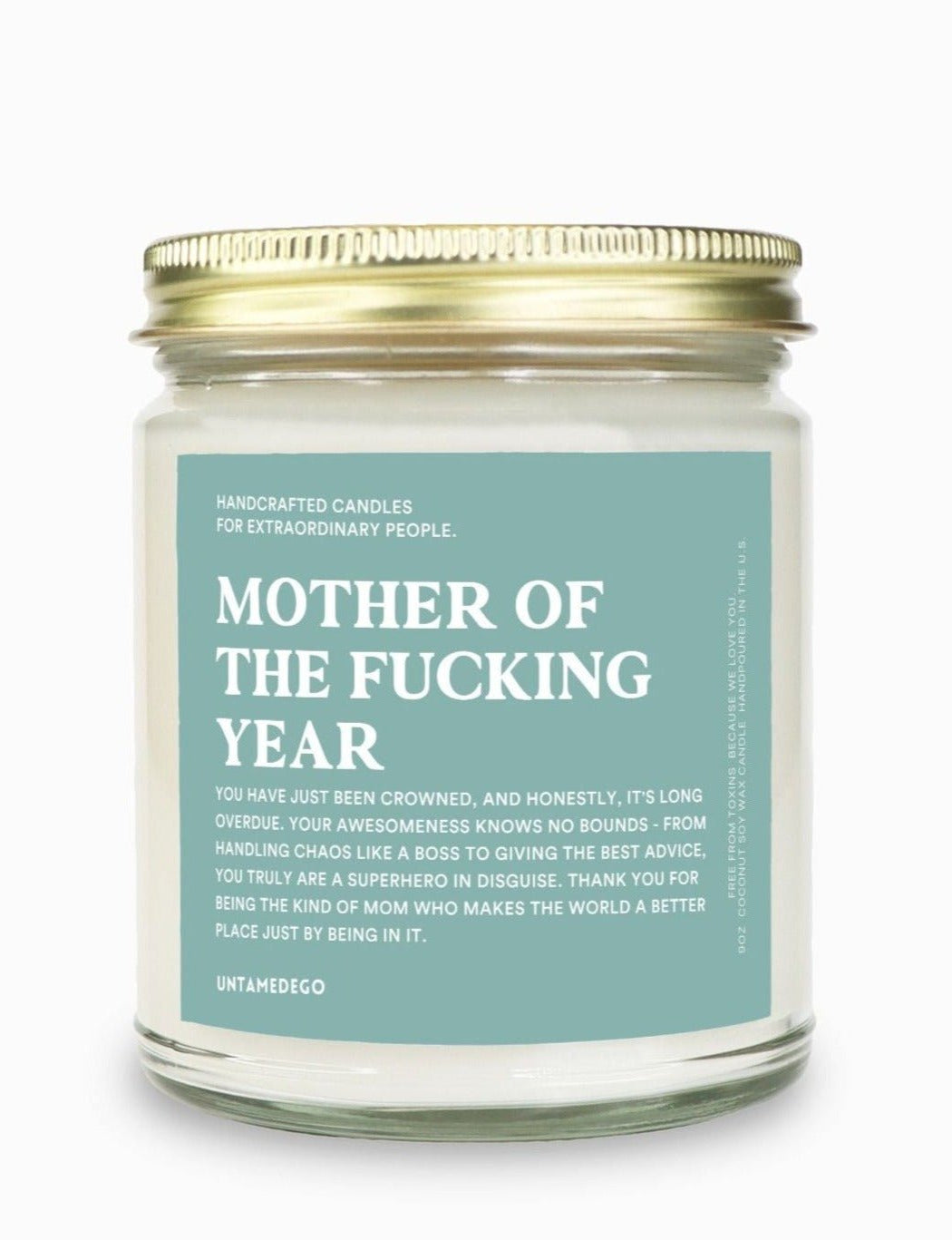 Mother Of The Fucking Year Message Candle - UntamedEgo LLC.