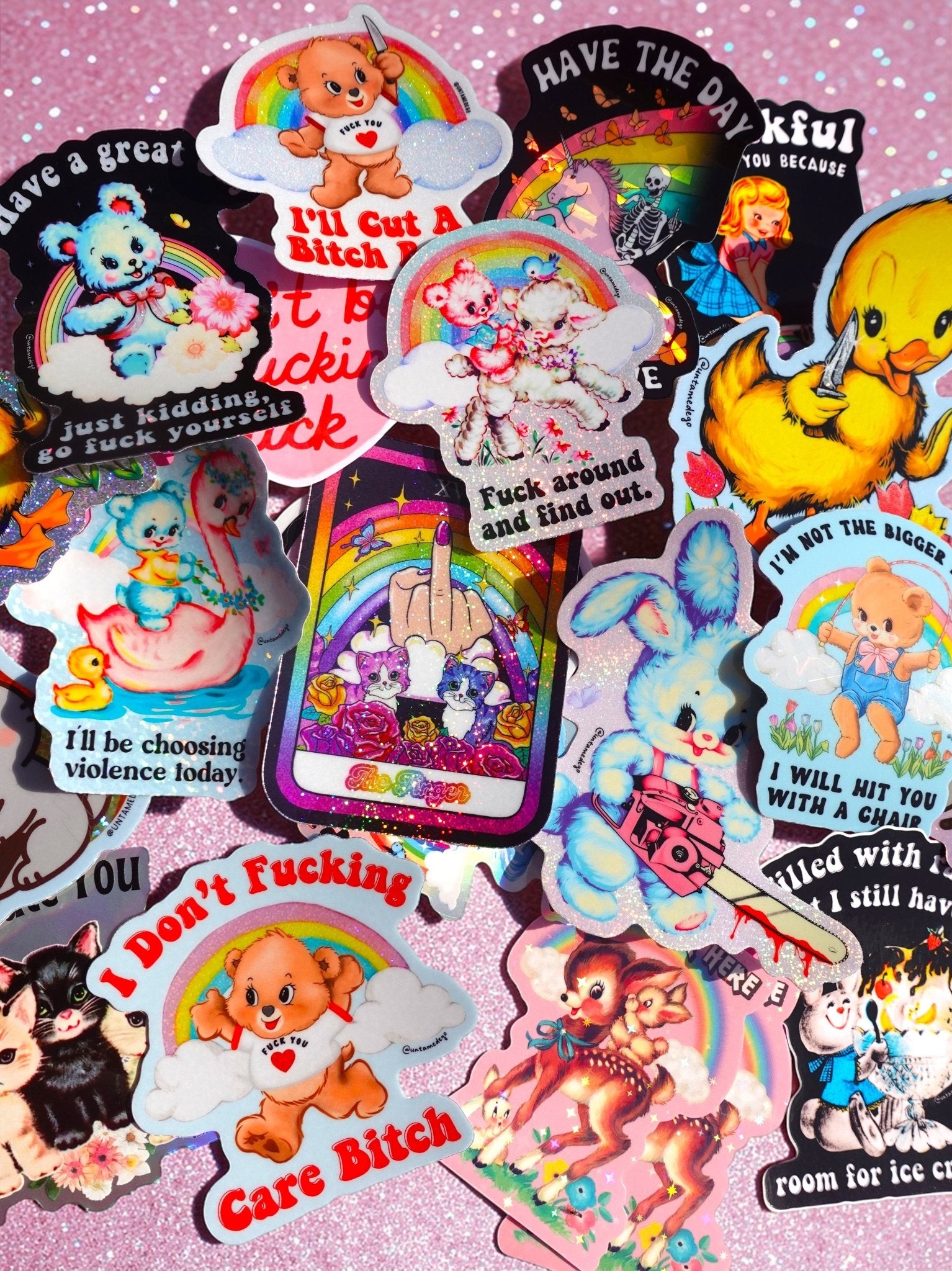 Mystery Unhinged Cute Sticker Pack - UntamedEgo LLC.