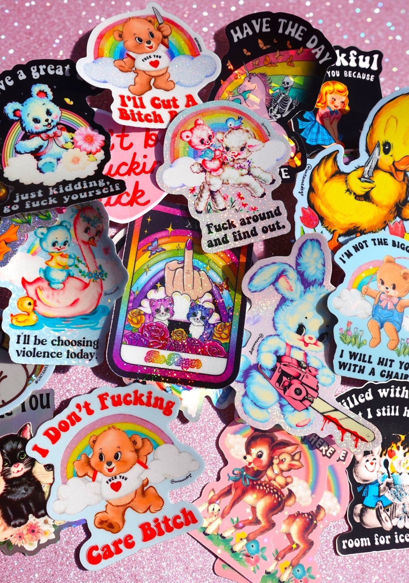 Mystery Unhinged Cute Sticker Pack - UntamedEgo LLC.