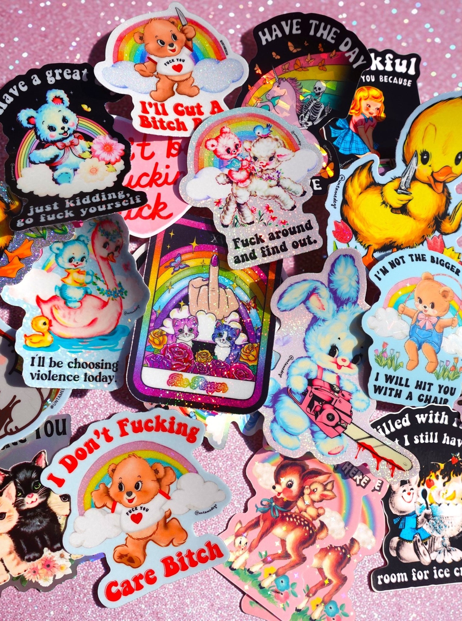 Mystery Unhinged Cute Sticker Pack - UntamedEgo LLC.