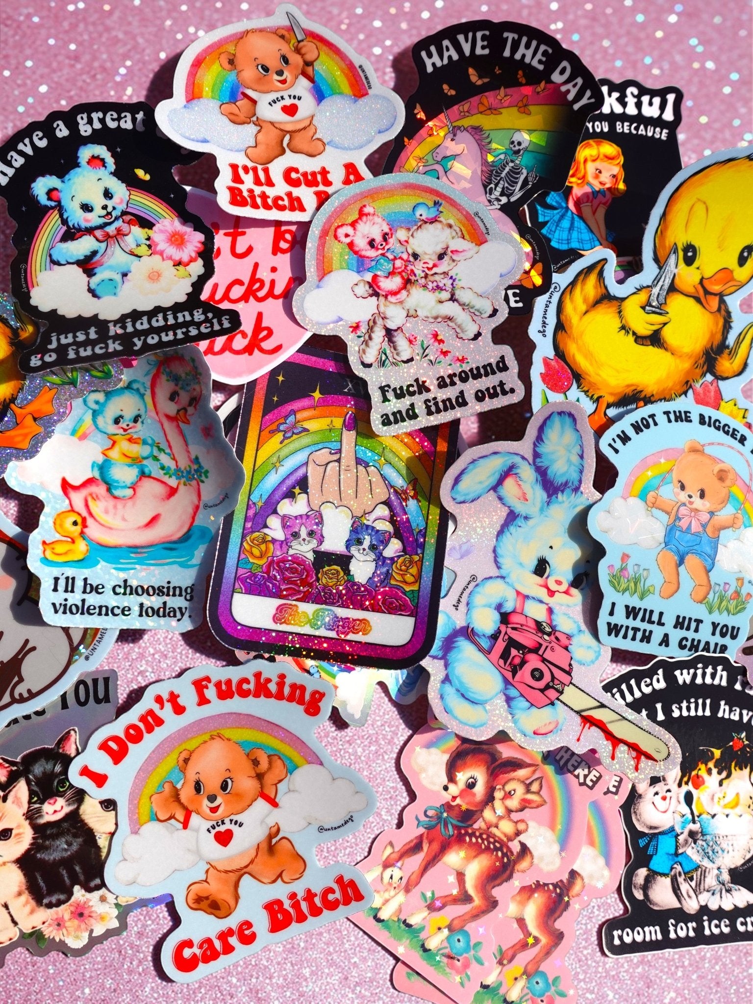 Mystery Unhinged Cute Sticker Pack - UntamedEgo LLC.