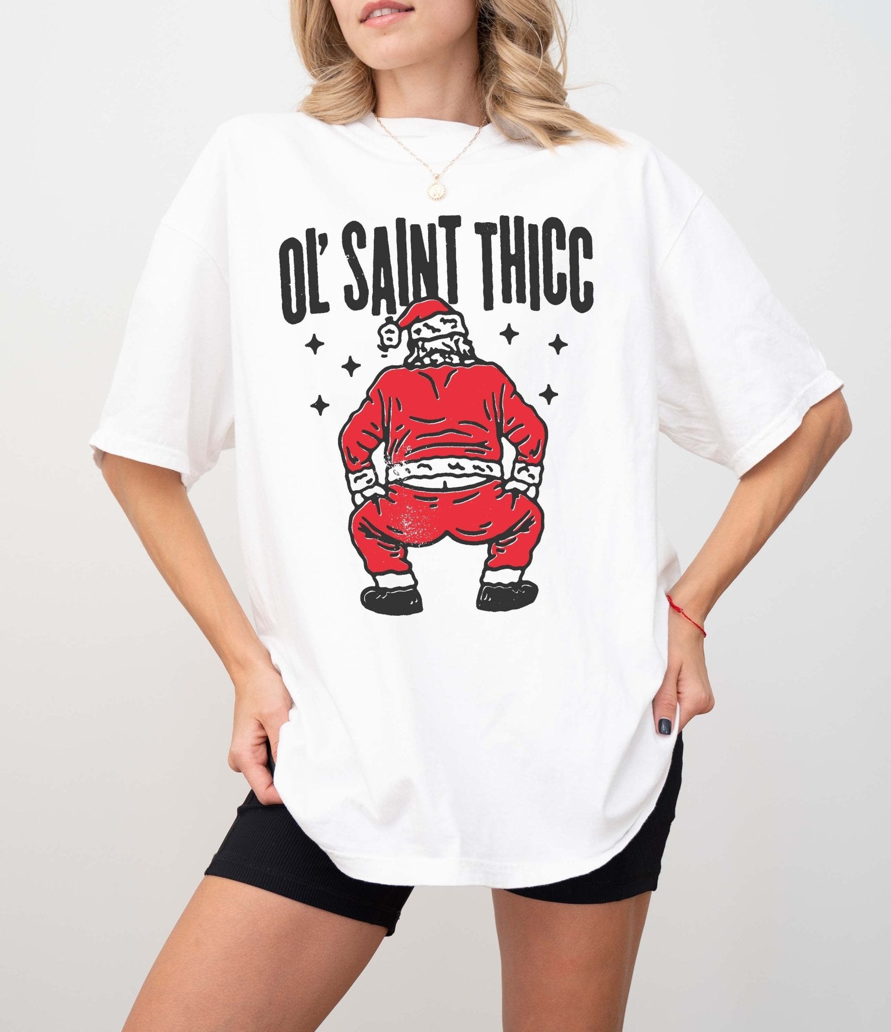 Ol Saint Thicc Chistmas Tee - UntamedEgo LLC.