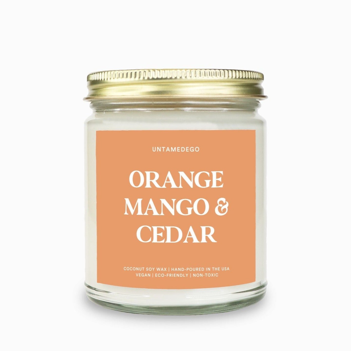 Orange Mango & Cedar Candle - UntamedEgo LLC.