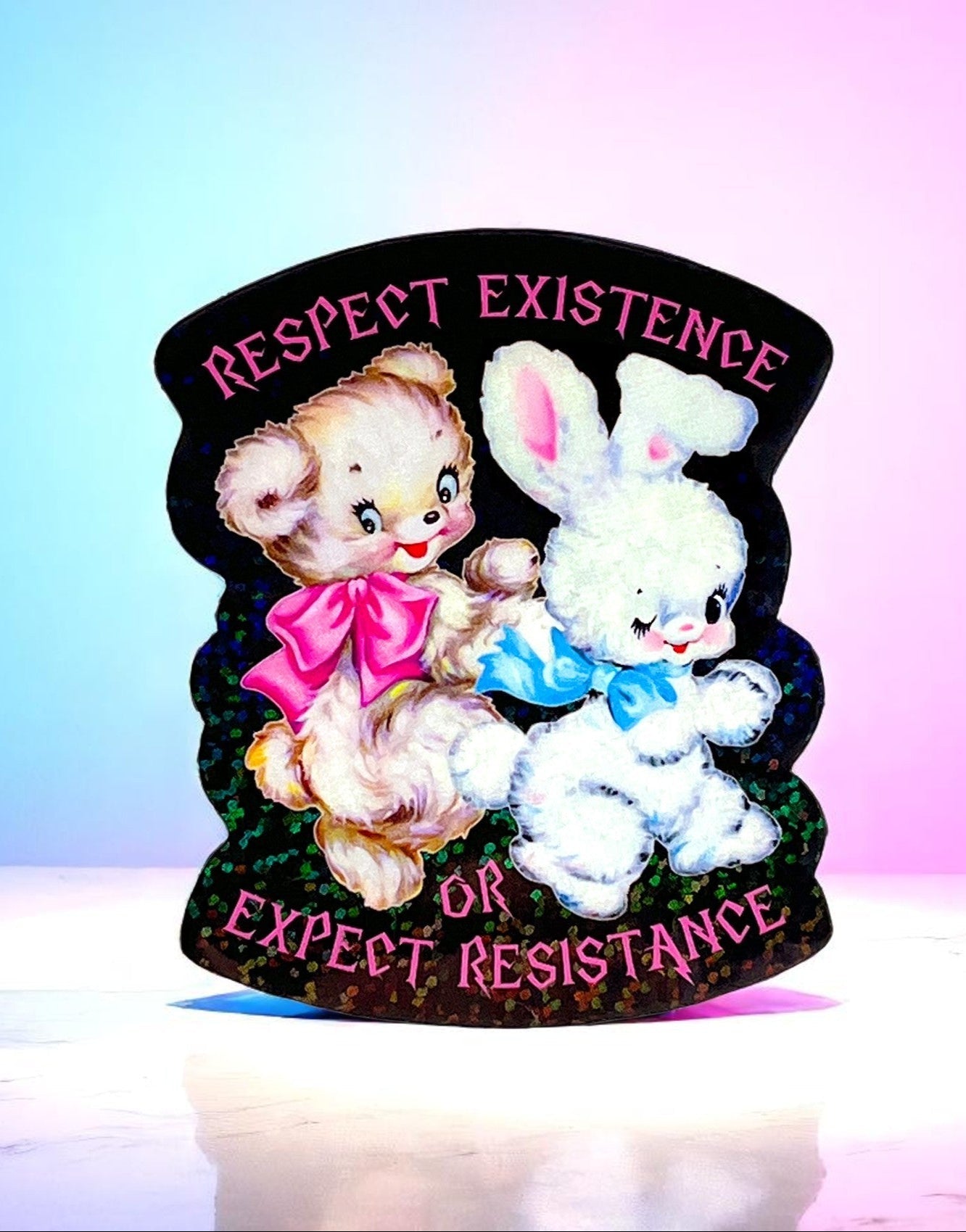 Respect Existence or Expect Resistence Sticker - UntamedEgo LLC.
