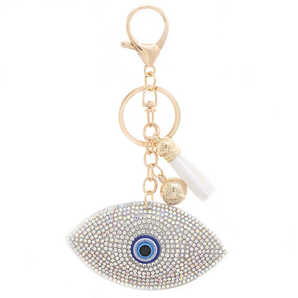 Rhinestone Evil Eye Keychain - UntamedEgo LLC.