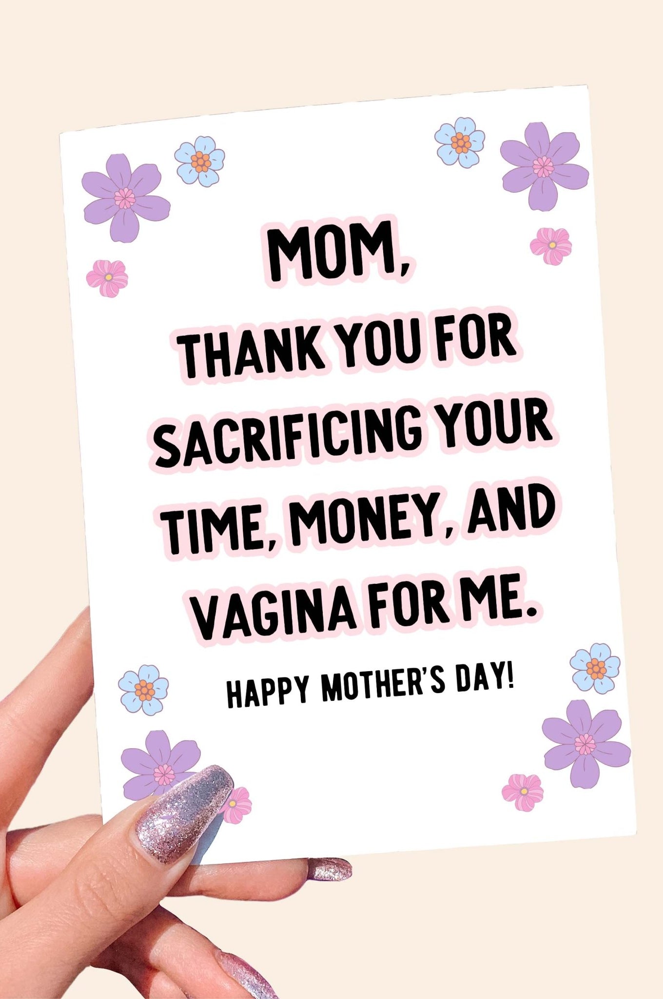 Sacrifices Mother's Day Card - UntamedEgo LLC.