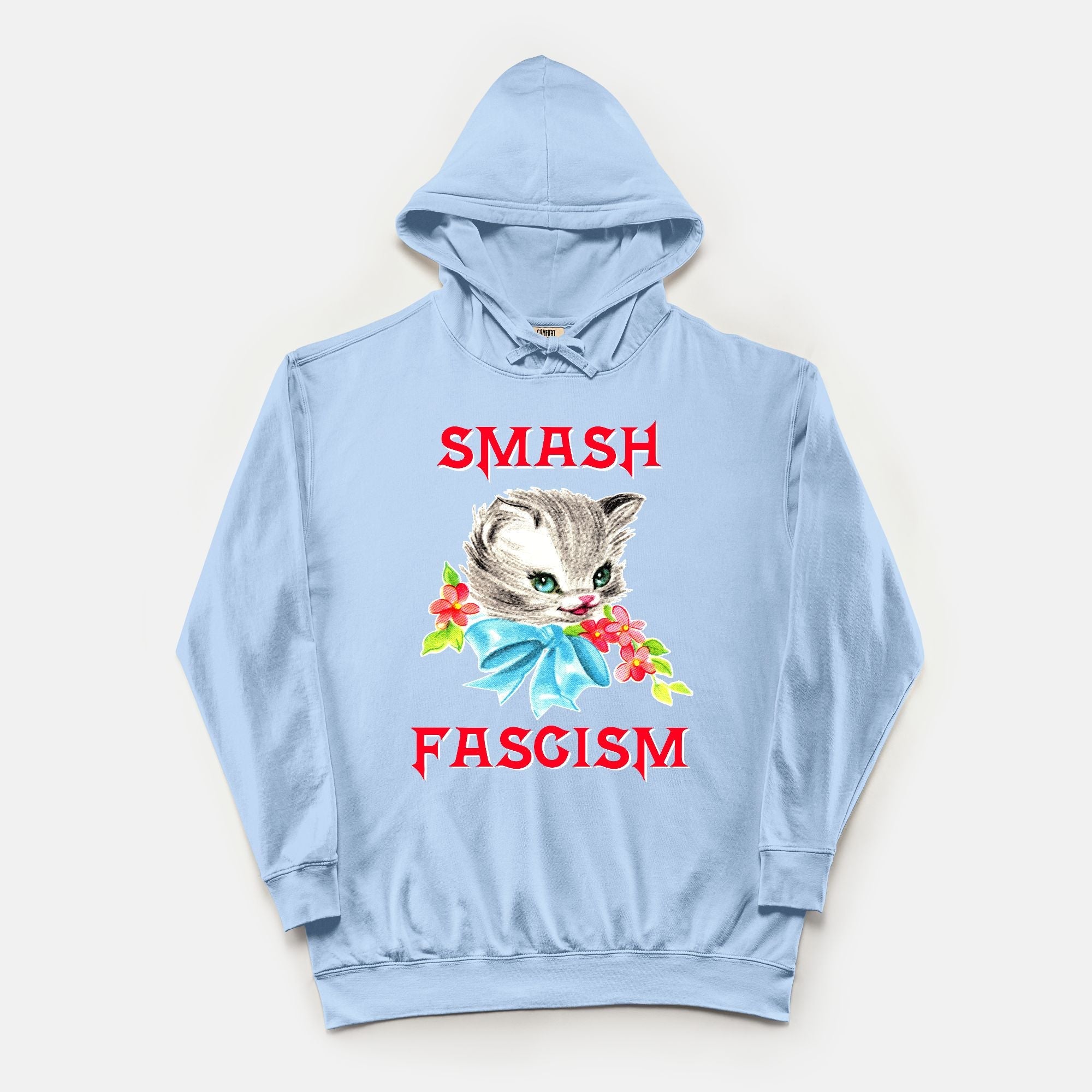 Smash Fascism Vintage Wash Hoodie - UntamedEgo LLC.