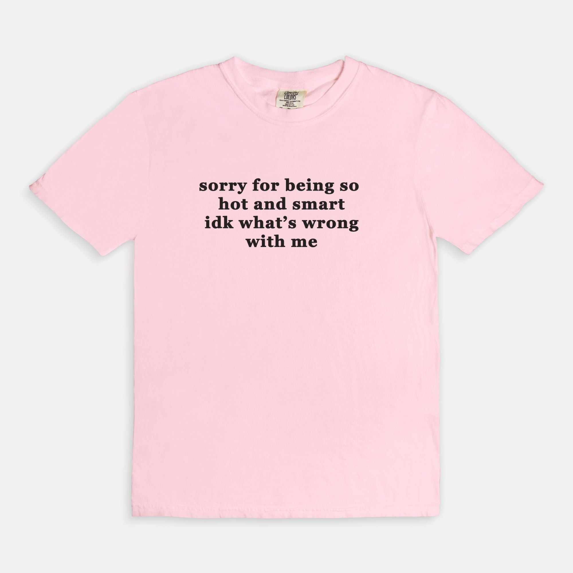 Sorry For Being So Hot And Smart Idk What's Wrong With Me Graphic Tee - UntamedEgo LLC.
