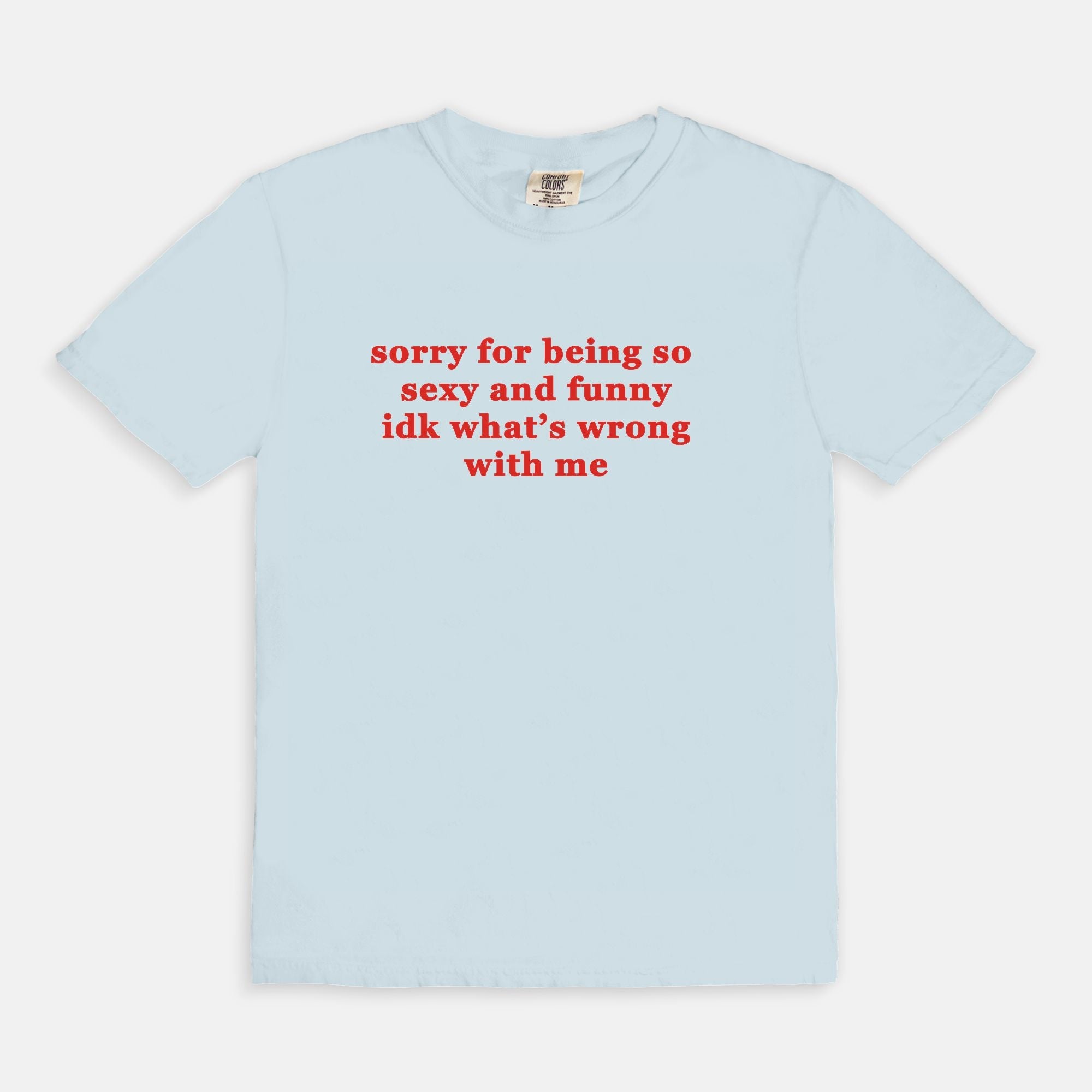 Sorry For Being So Sexy And Funny Idk What's wrong With Me Tee - UntamedEgo LLC.