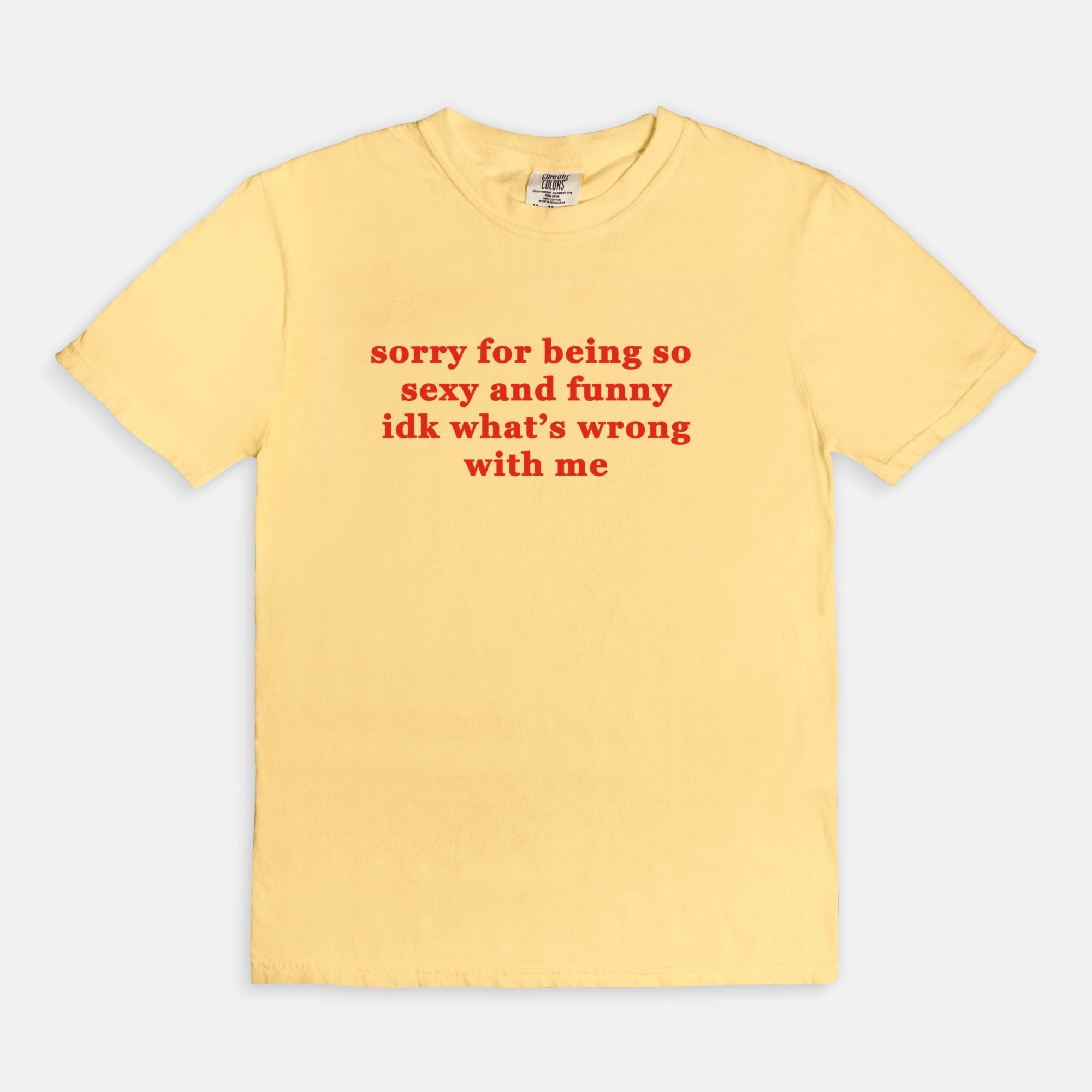 Sorry For Being So Sexy And Funny Idk What's wrong With Me Tee - UntamedEgo LLC.