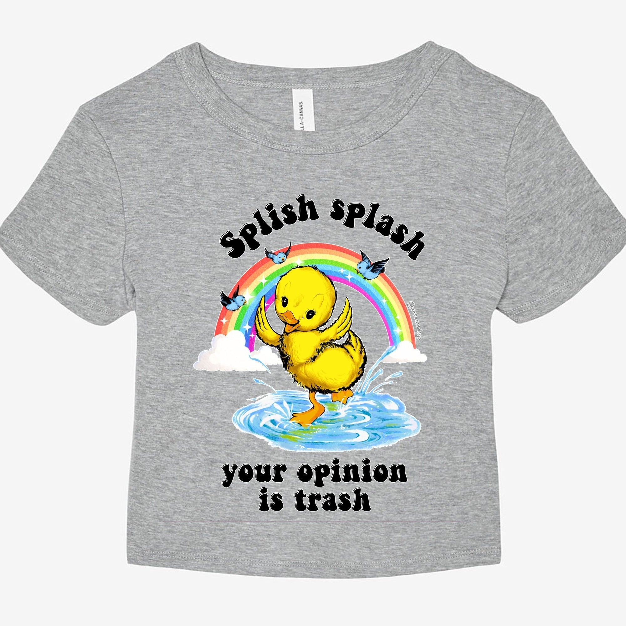 Splish Splash Your Opinion Is Trash Graphic Baby Tee - UntamedEgo LLC.