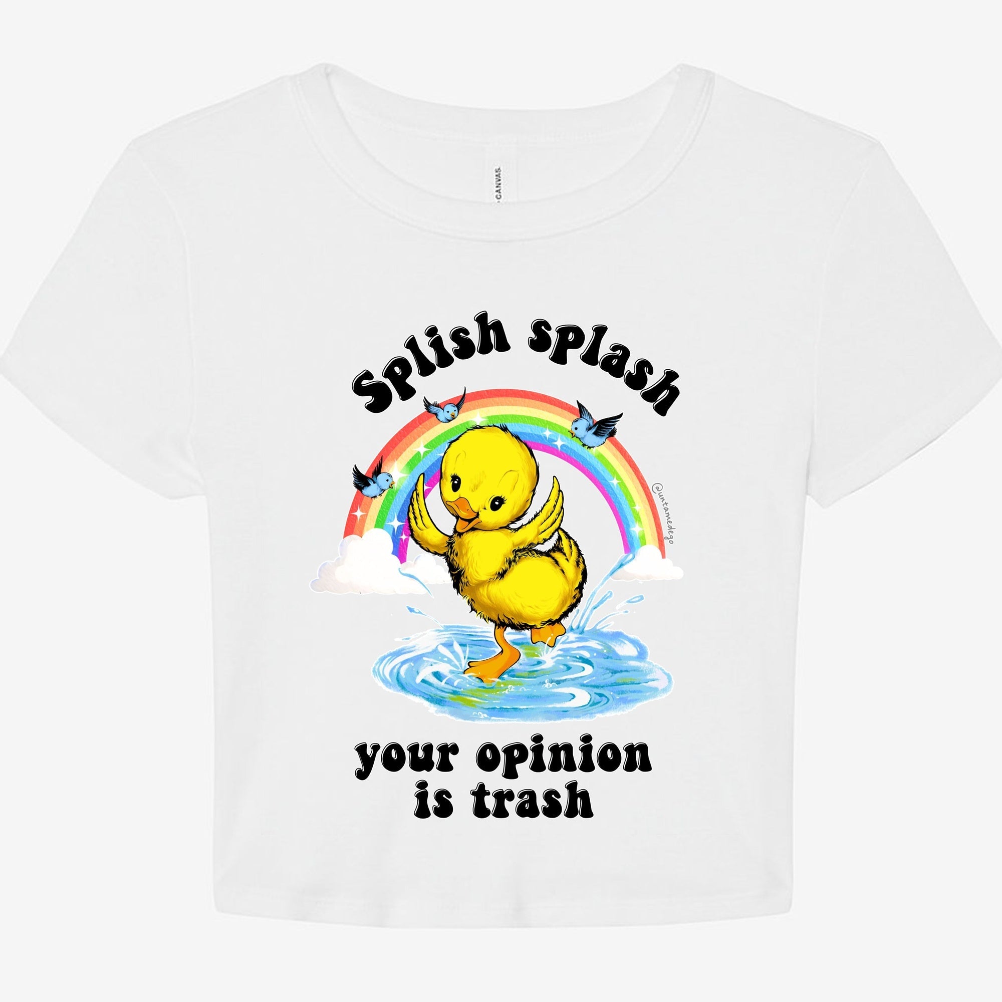 Splish Splash Your Opinion Is Trash Graphic Baby Tee - UntamedEgo LLC.