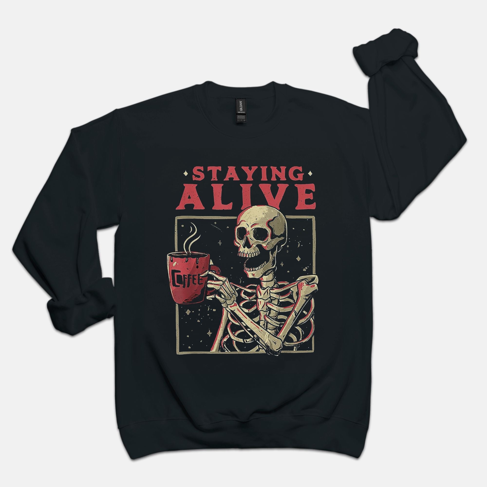Staying Alive Crew Sweatshirt - UntamedEgo LLC.