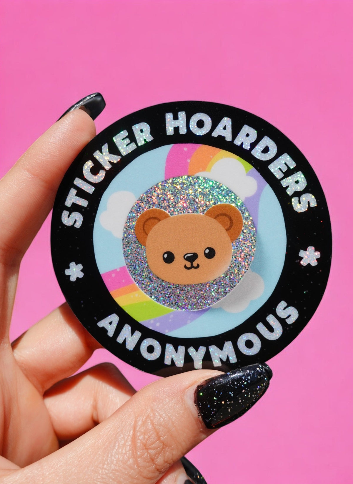 Sticker Hoarders Anonymous Sticker - UntamedEgo LLC.