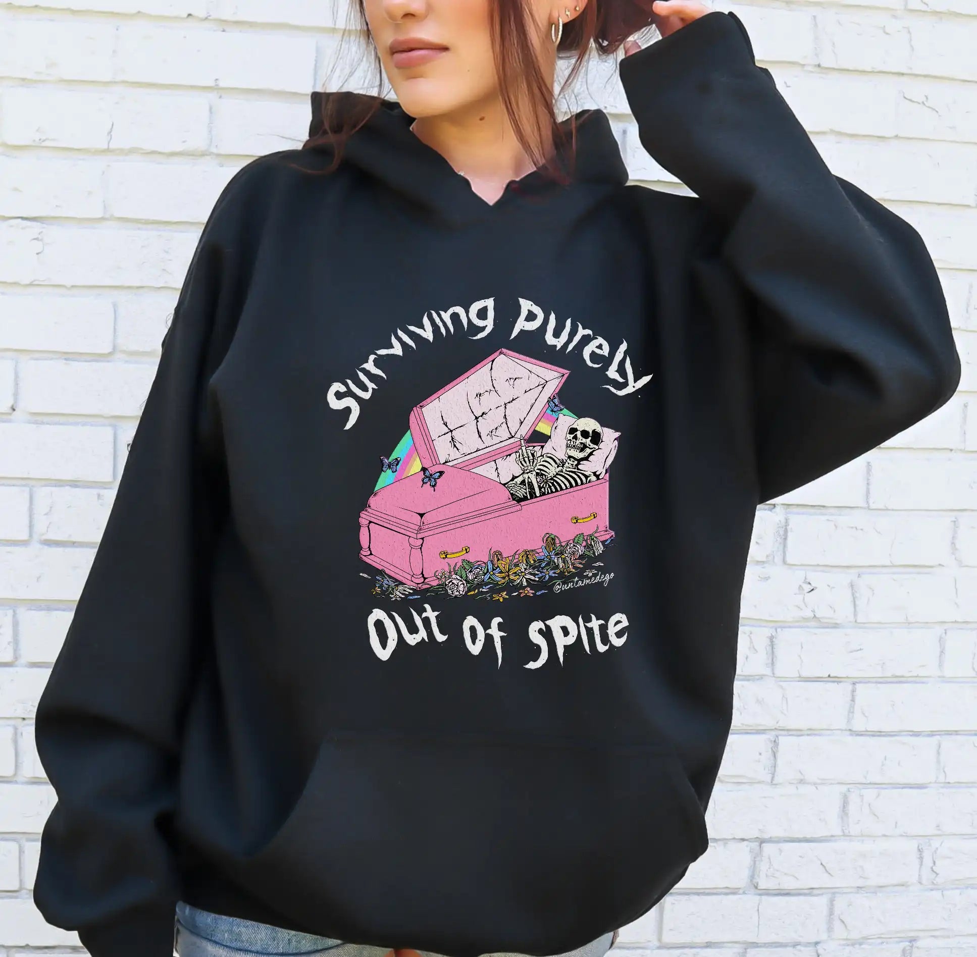 Surviving Purely Out Of Spite Hoodie - UntamedEgo LLC.
