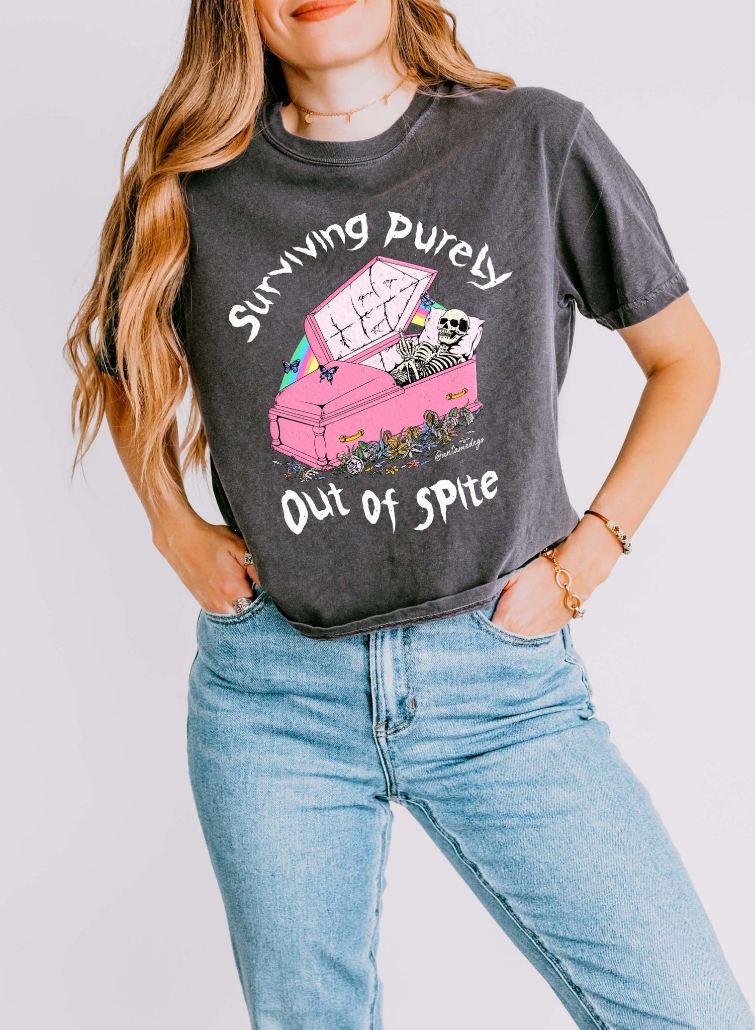 Surviving Purely Out Of Spite Women's Boxy Tee - UntamedEgo LLC.