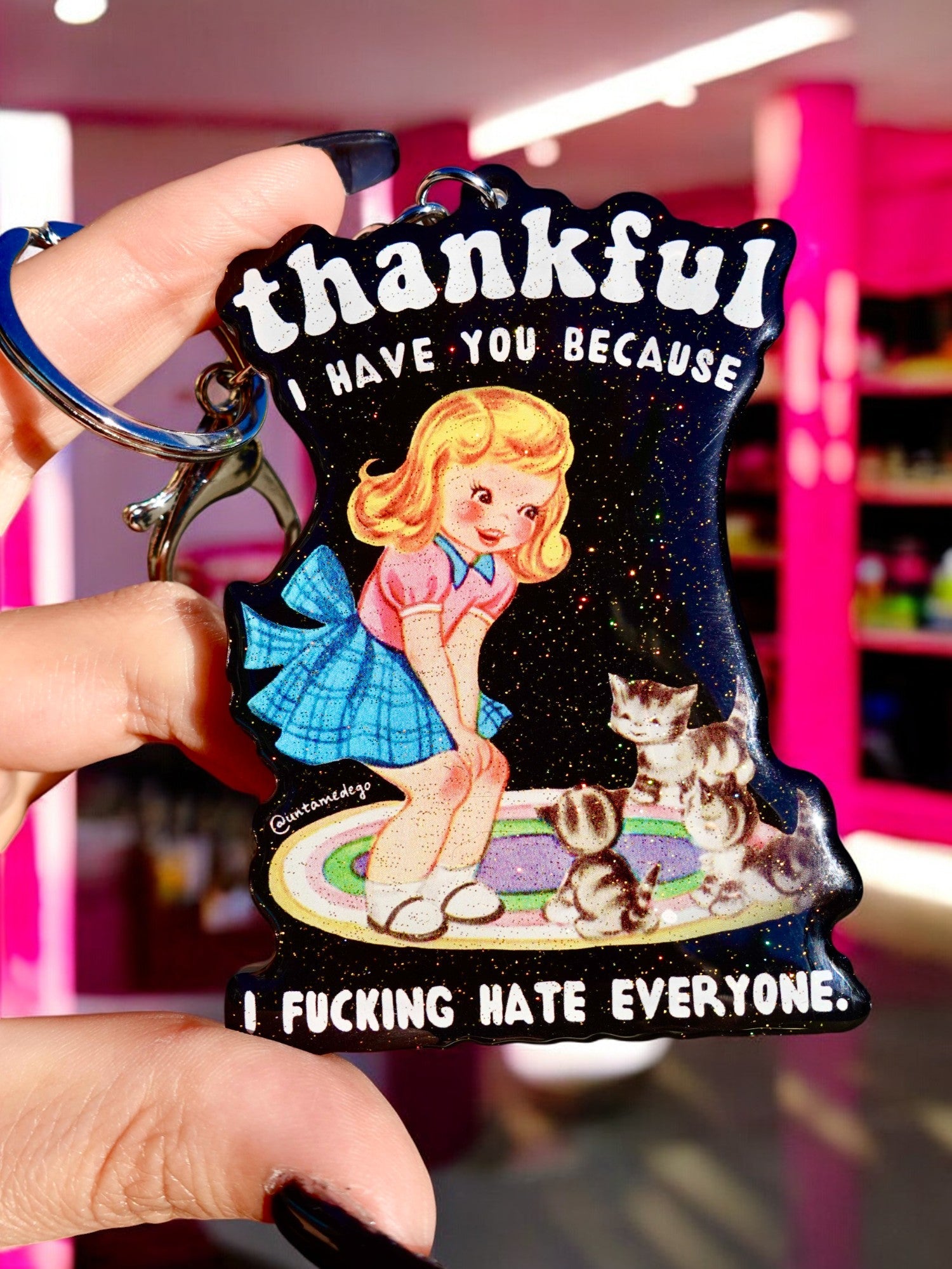 Thankful I Have You Because I Fucking Hate Everyone Keychain - UntamedEgo LLC.