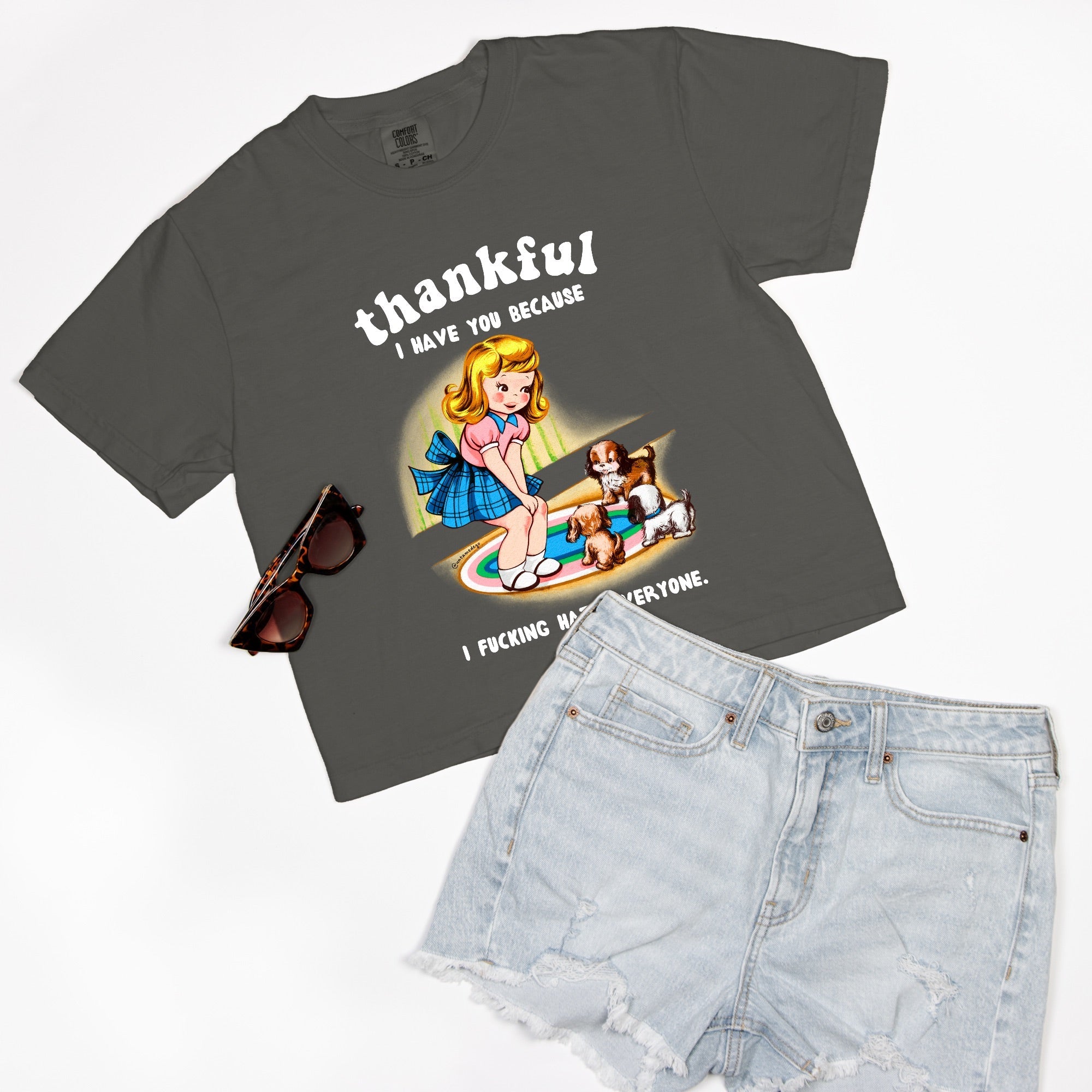 Thankful I Have You Dog Women’s Boxy Tee Comfort Boxy Tee - UntamedEgo LLC.