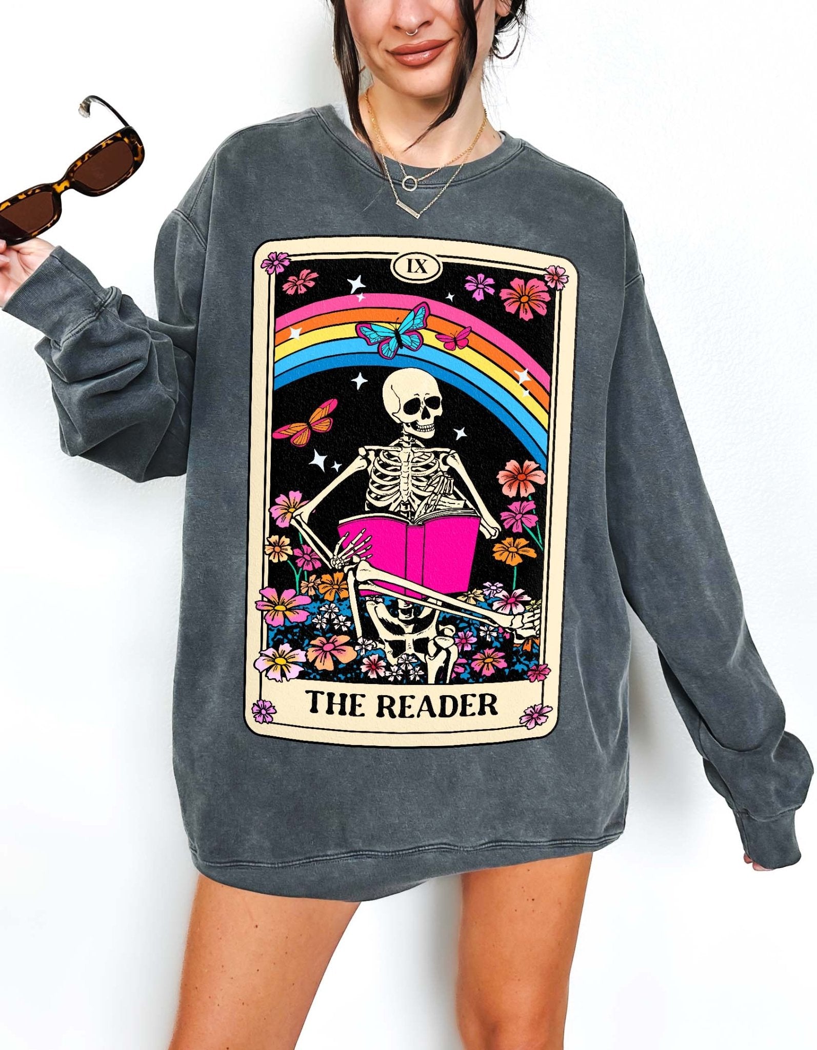 The Reader Tarot Card Sweatshirt - UntamedEgo LLC.
