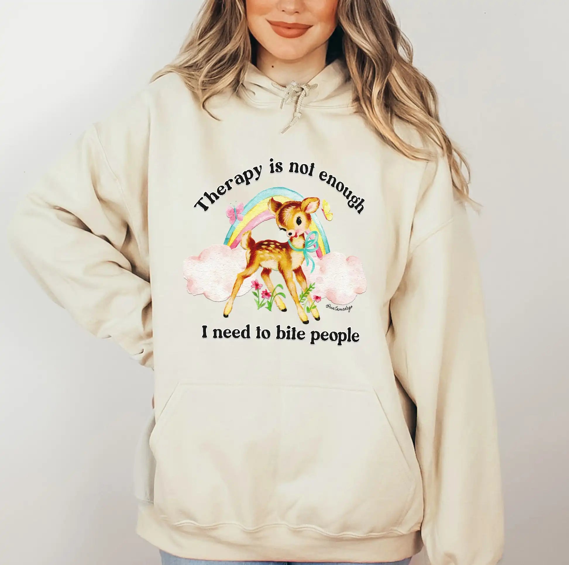 Therapy Is Not Enough Hoodie - UntamedEgo LLC.
