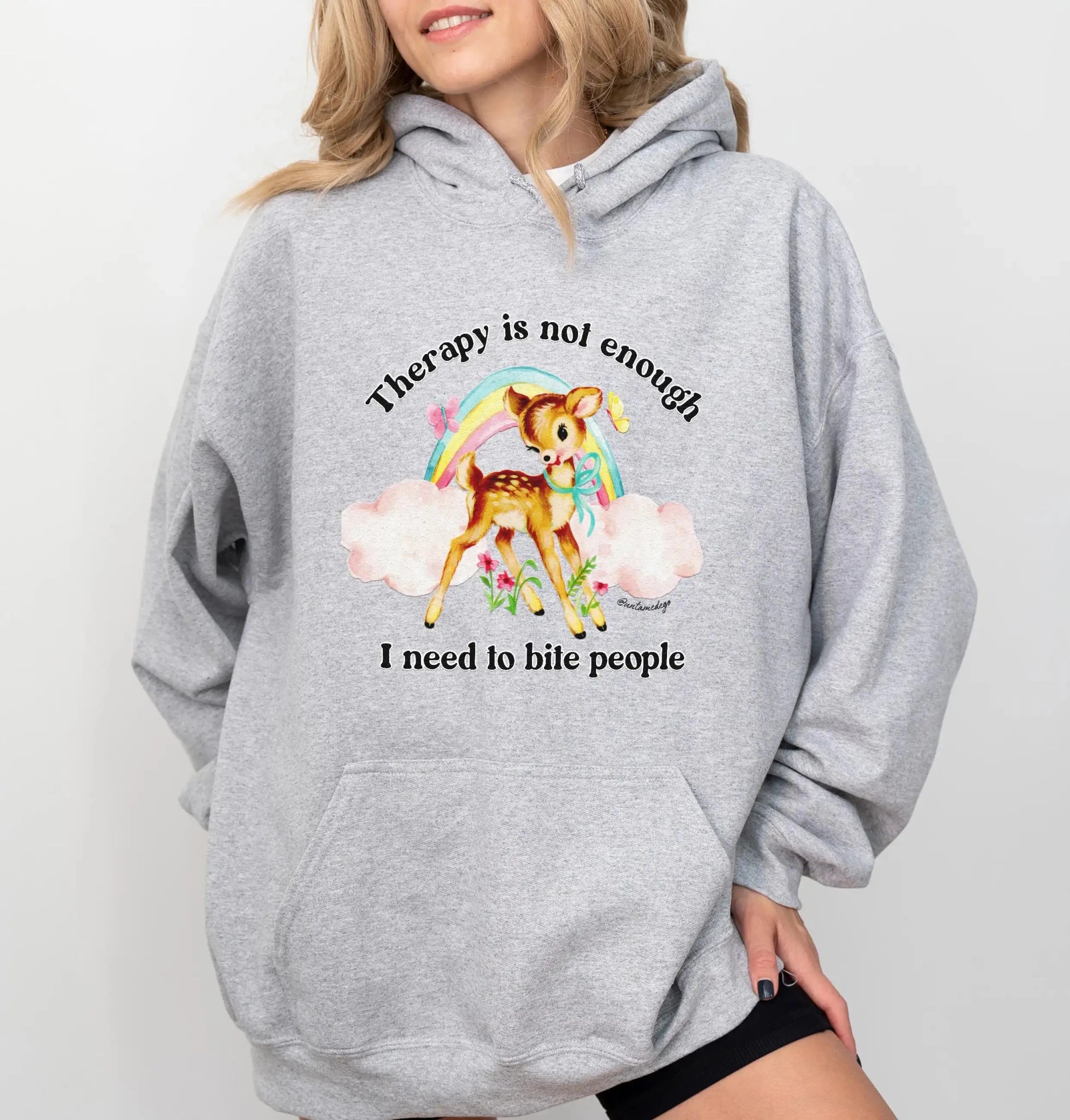 Therapy Is Not Enough Hoodie - UntamedEgo LLC.