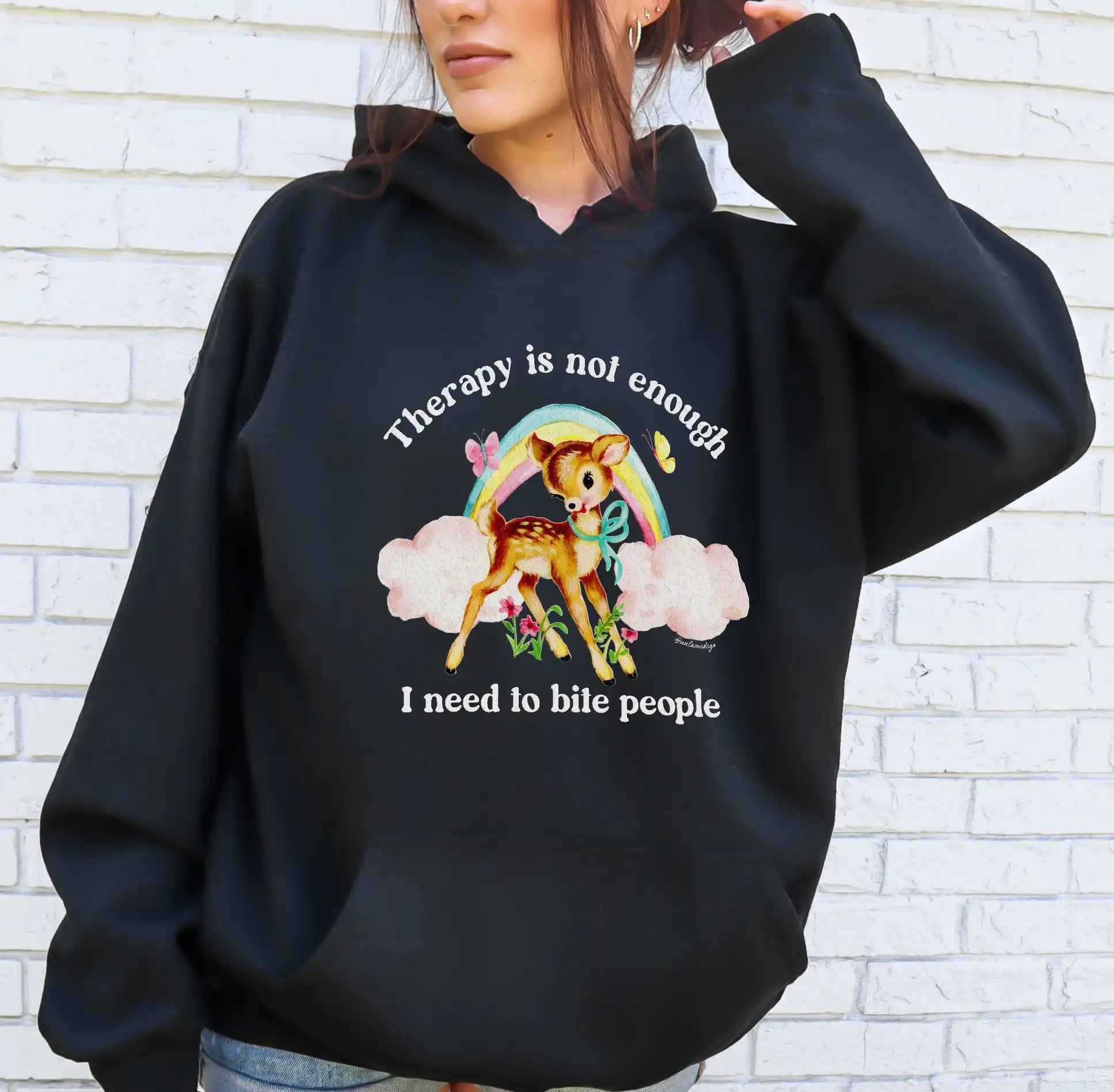 Therapy Is Not Enough Hoodie - UntamedEgo LLC.