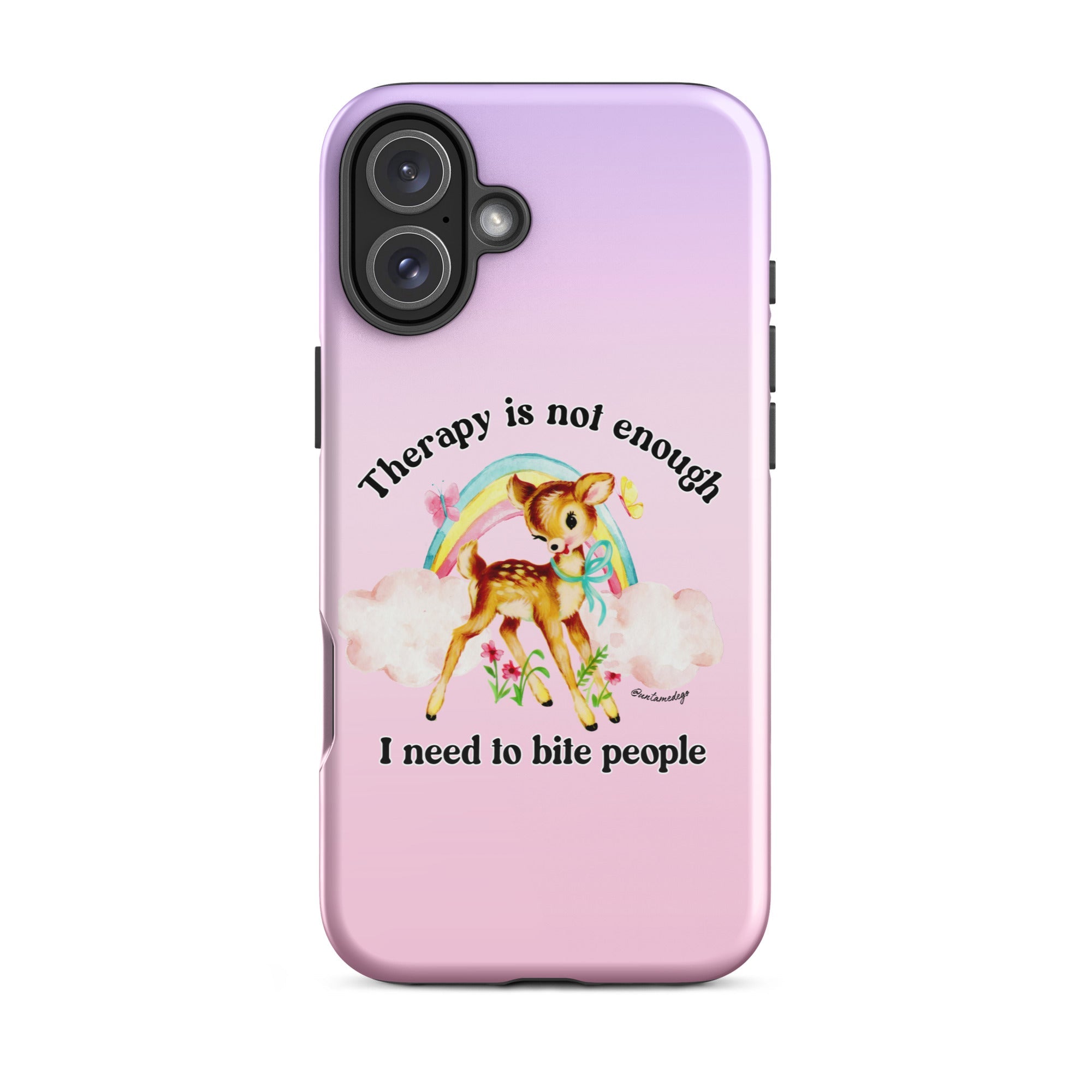Therapy Is Not Enough I Need To Fight People Tough Case for iPhone® - UntamedEgo LLC.