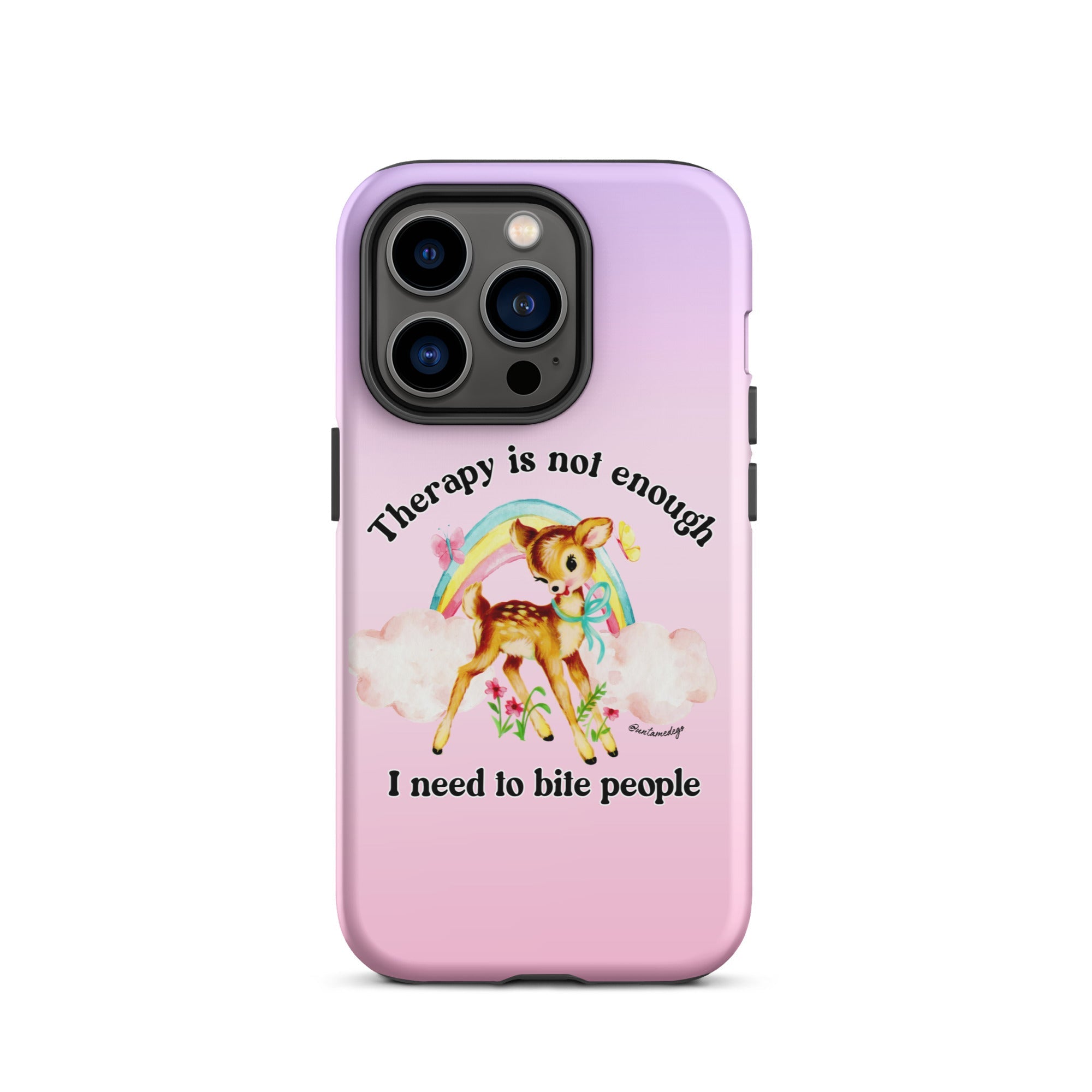 Therapy Is Not Enough I Need To Fight People Tough Case for iPhone® - UntamedEgo LLC.