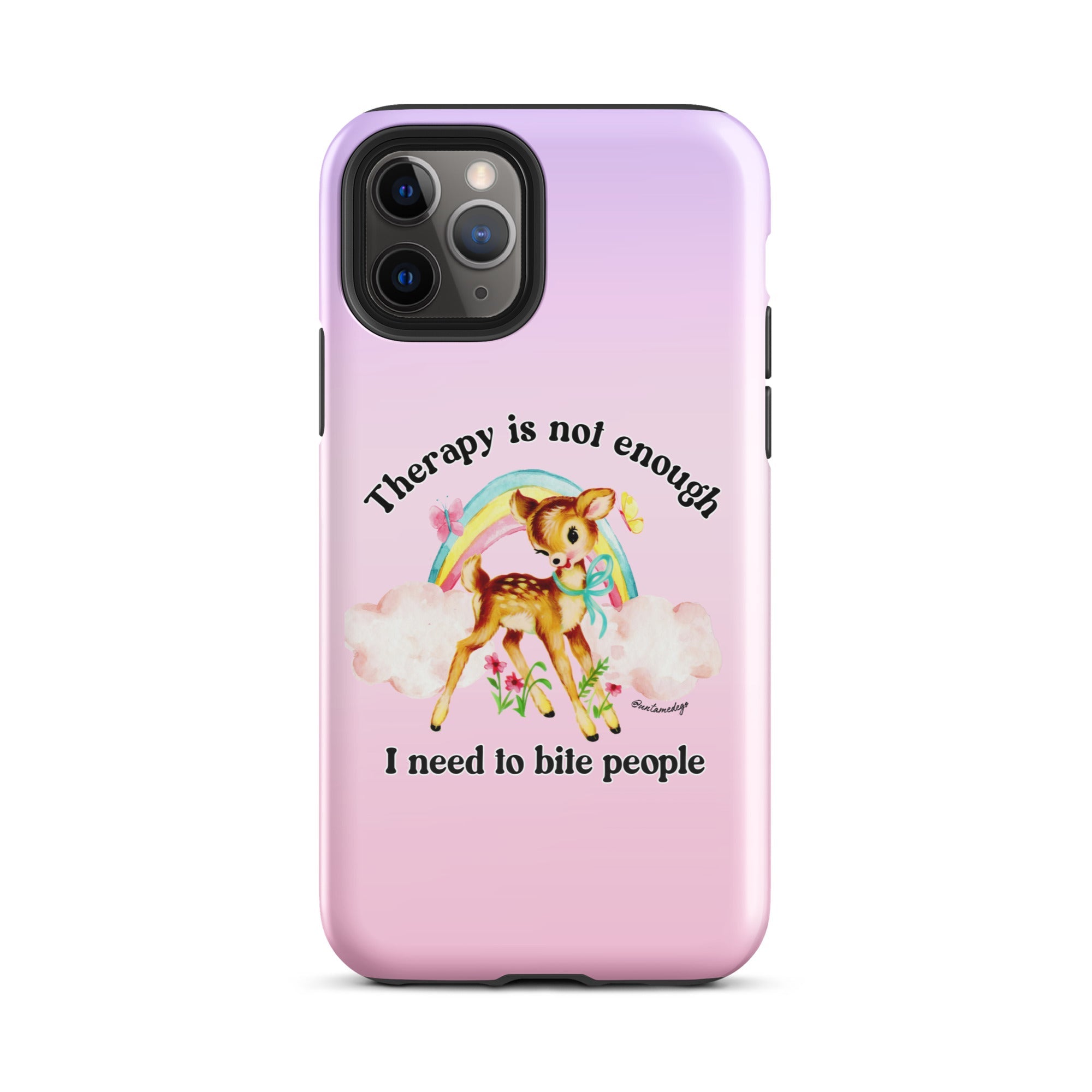 Therapy Is Not Enough I Need To Fight People Tough Case for iPhone® - UntamedEgo LLC.