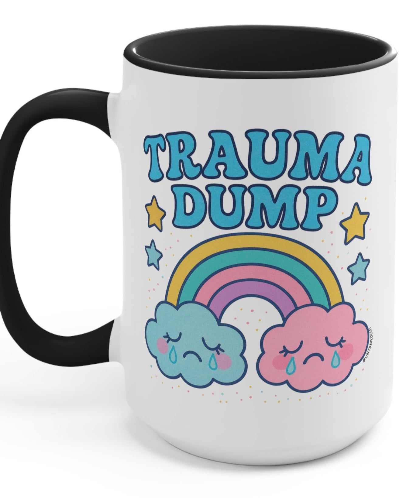 Trauma Dump Retro Mug - UntamedEgo LLC.