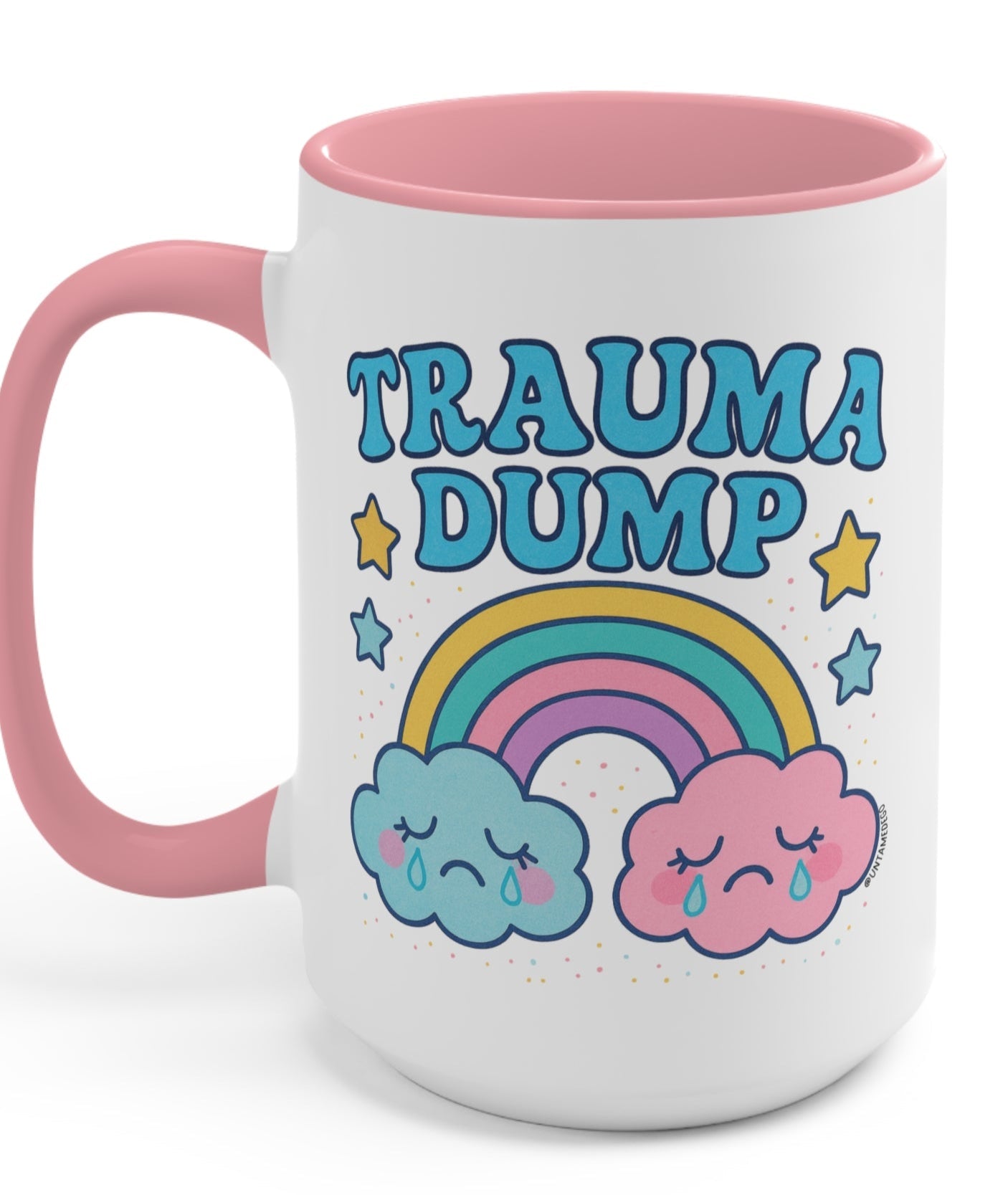 Trauma Dump Retro Mug - UntamedEgo LLC.
