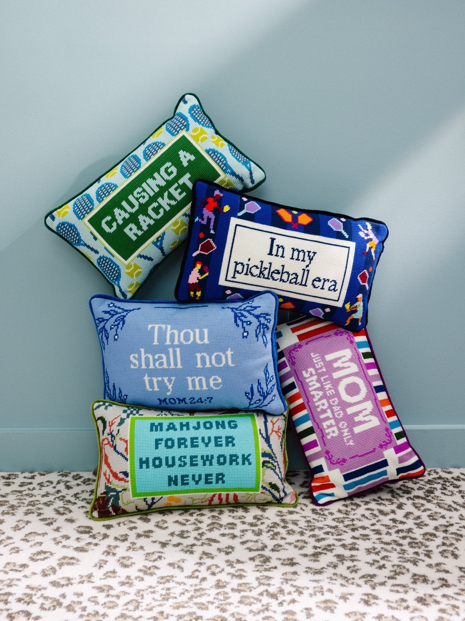 Try Me Needlepoint Pillow - UntamedEgo LLC.