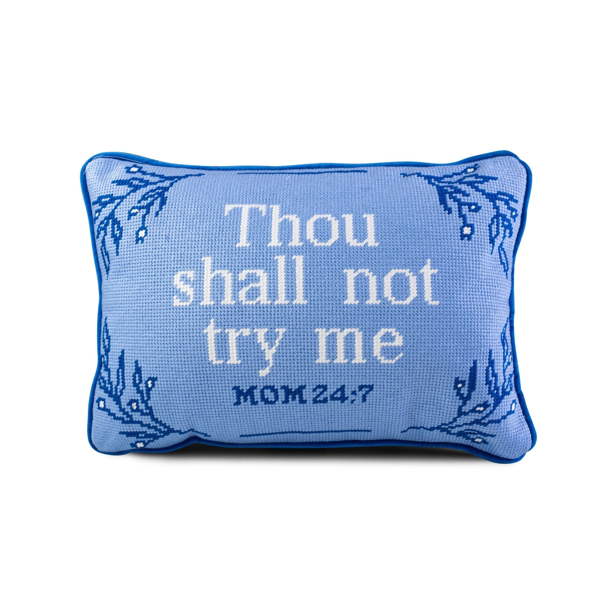 Try Me Needlepoint Pillow - UntamedEgo LLC.
