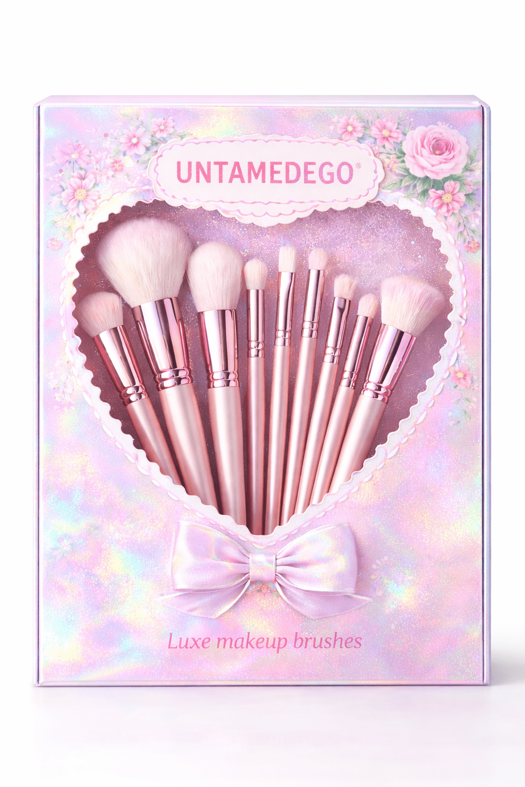 Untamedego Pink Lux Makeup Brushes - UntamedEgo LLC.