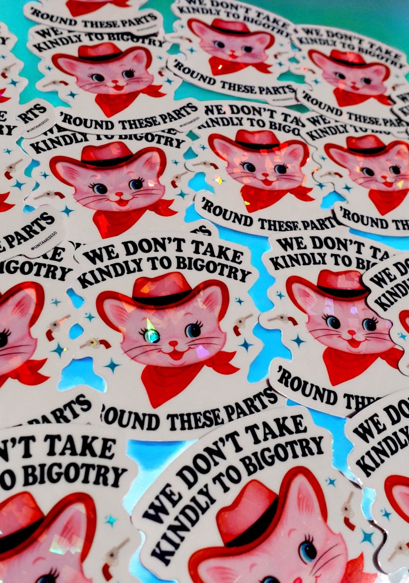 We Don’t Take Kindly to Bigotry Sticker - UntamedEgo LLC.