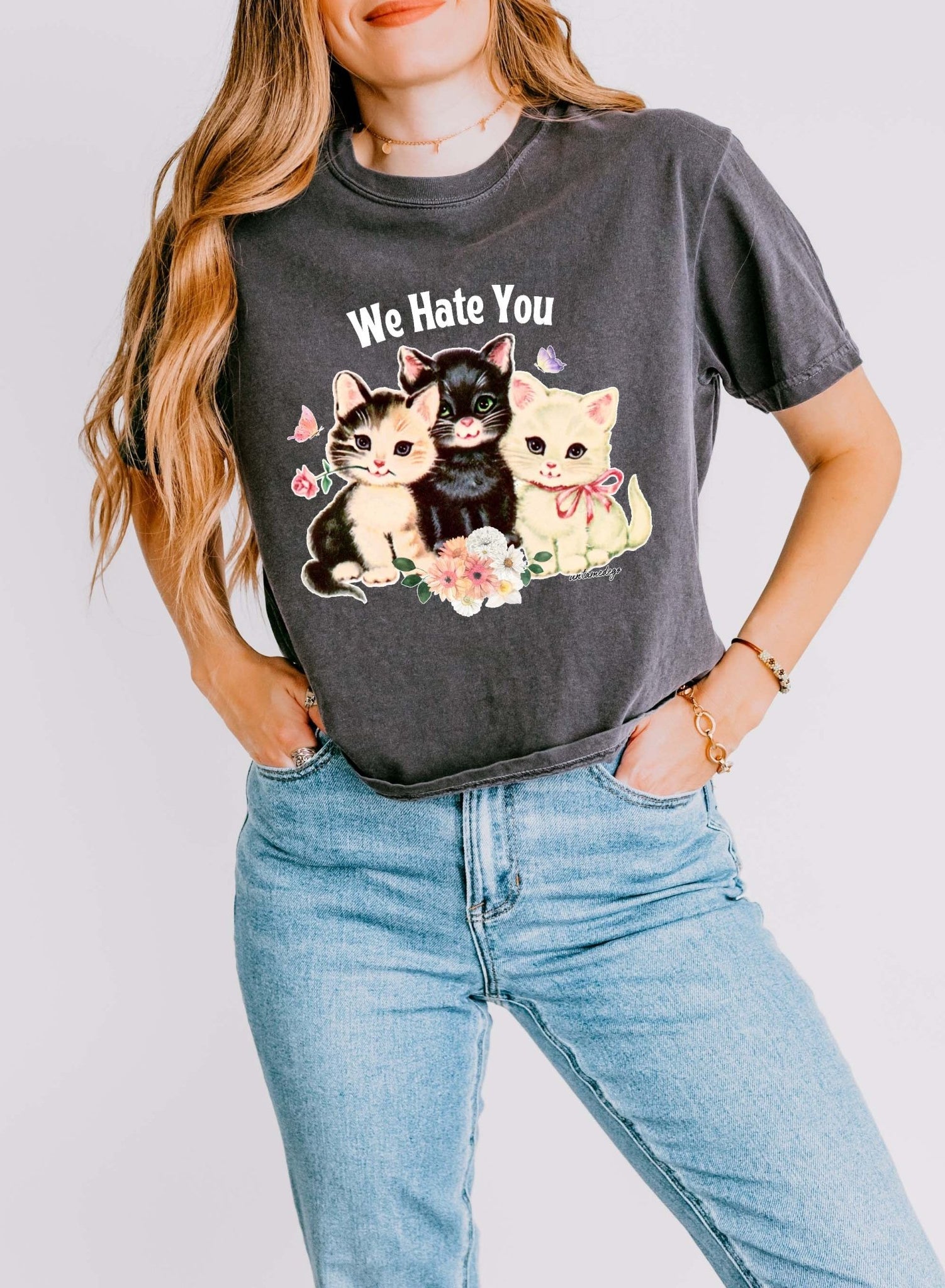 We Hate You Kittens Boxy Women's Tee - UntamedEgo LLC.