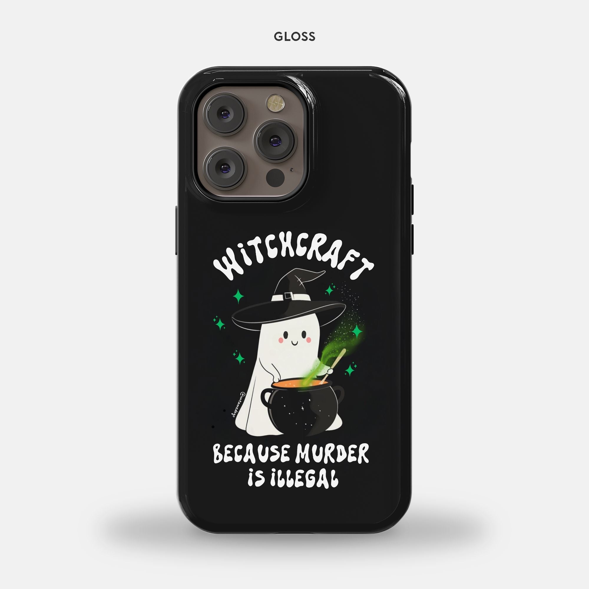 Witchcraft Because Murder Is Illegal iPhone 14 Pro Max MagSafe Tough Case - UntamedEgo LLC.