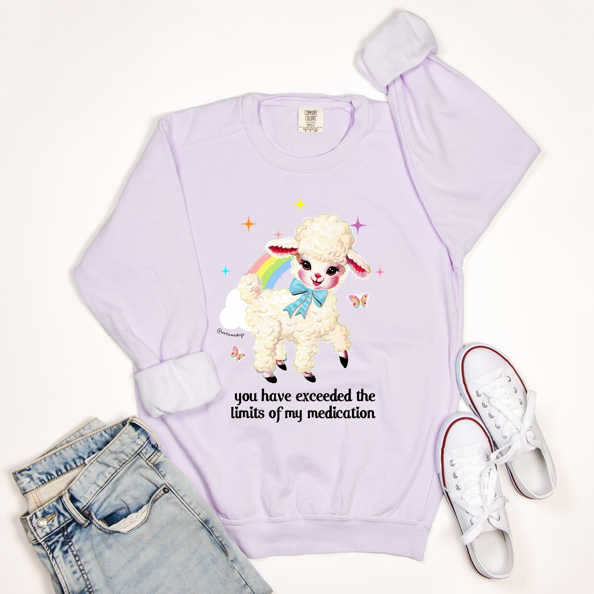 You Have Exceeded The Limits Of My Medication Crew Sweatshirt - UntamedEgo LLC.