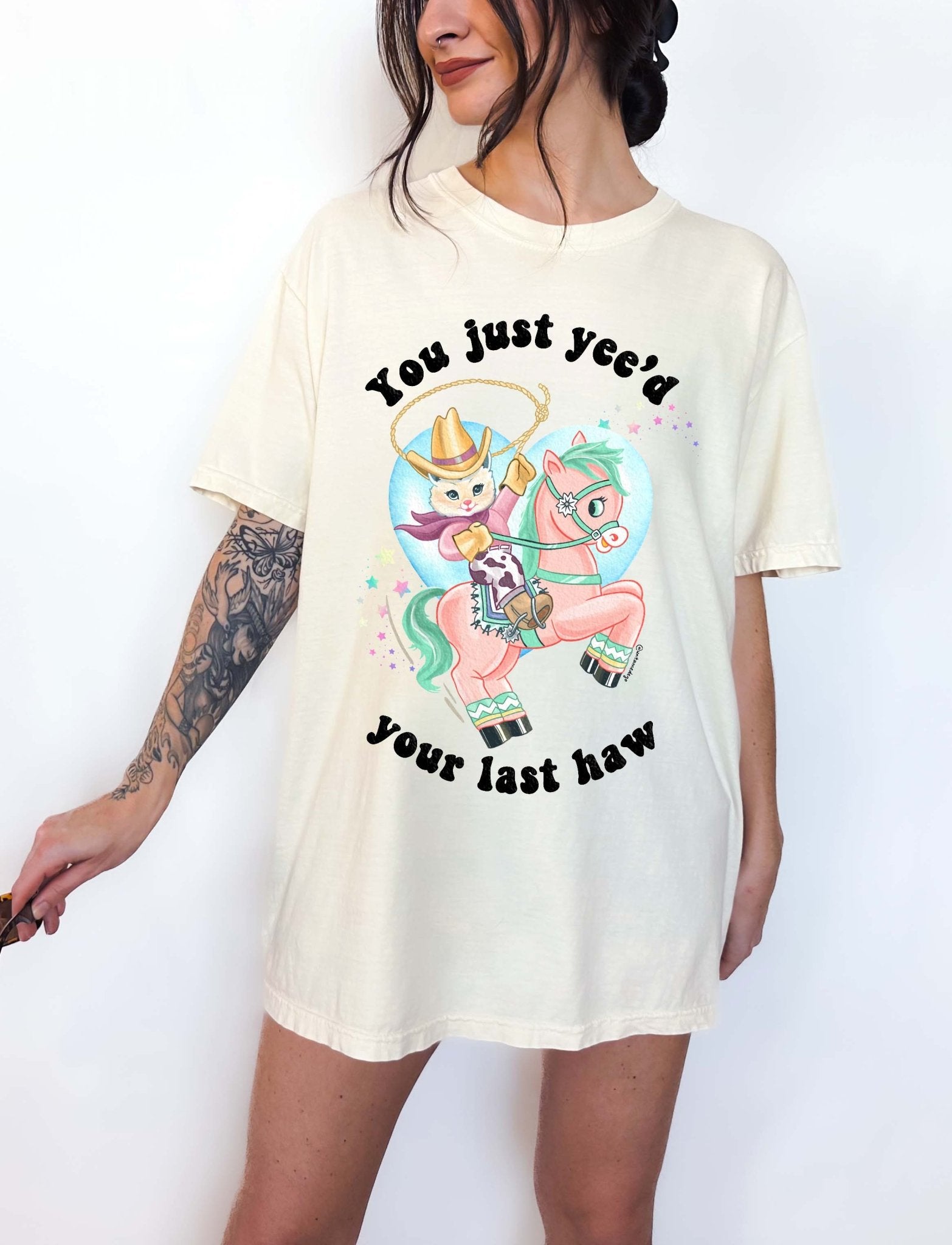 You Just Yee'd Your Last Haw Luna Cowboy Kitty Tee - UntamedEgo LLC.