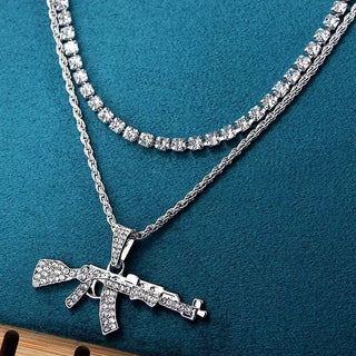 AK47 Diamond Layered Necklace - UntamedEgo LLC.