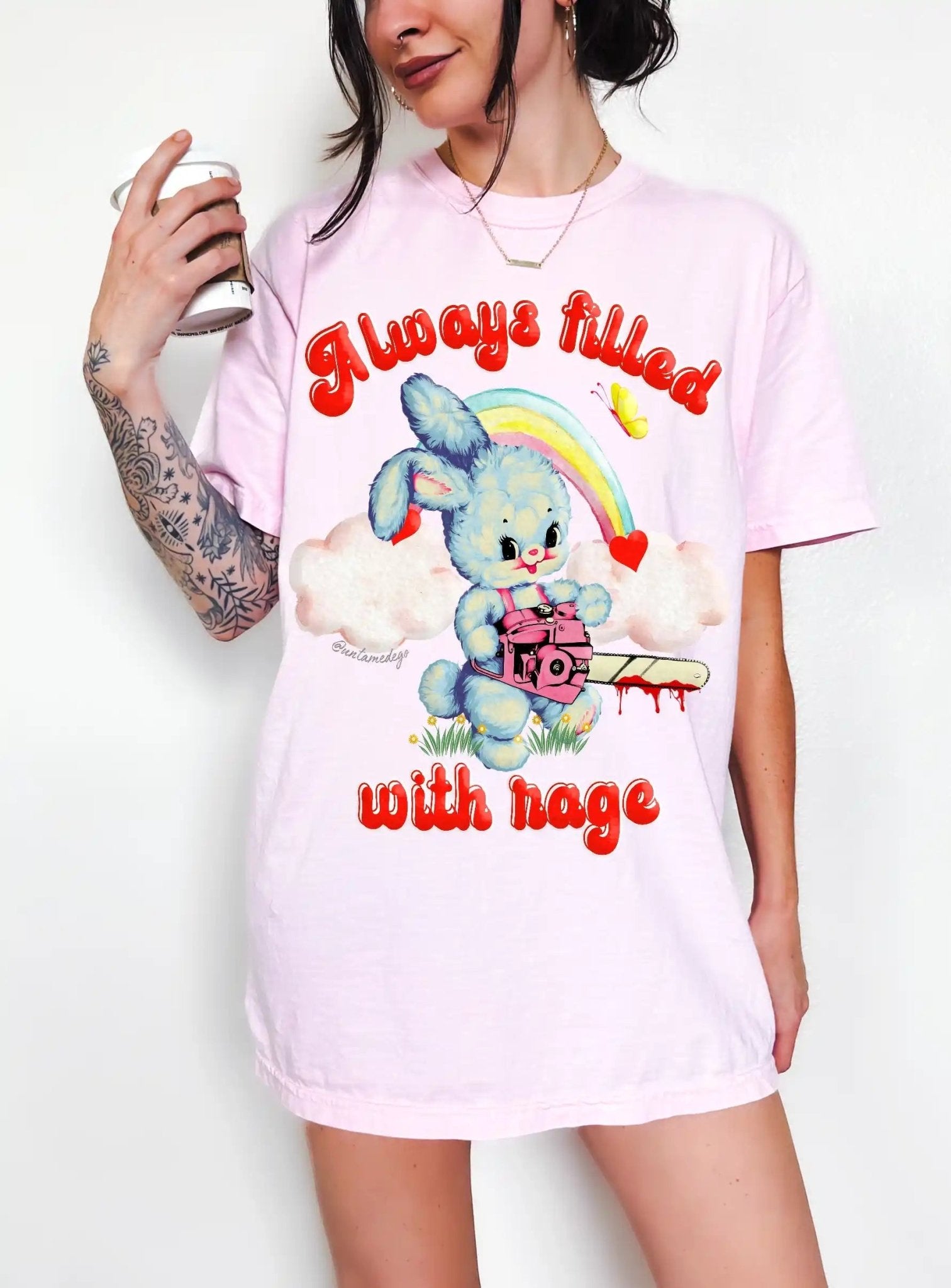 Always Filled With Rage Bunny Tee - UntamedEgo LLC.