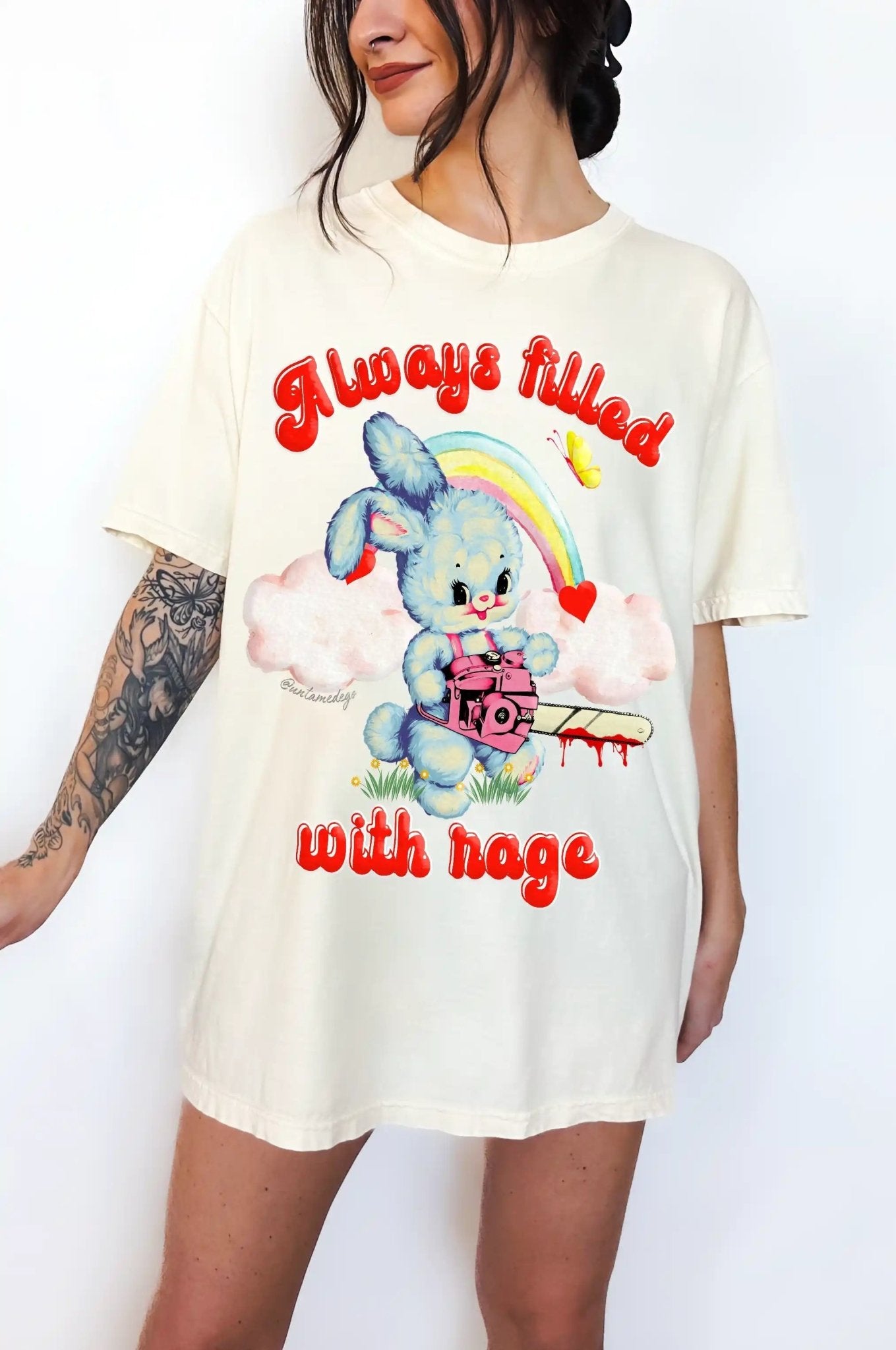 Always Filled With Rage Bunny Tee - UntamedEgo LLC.