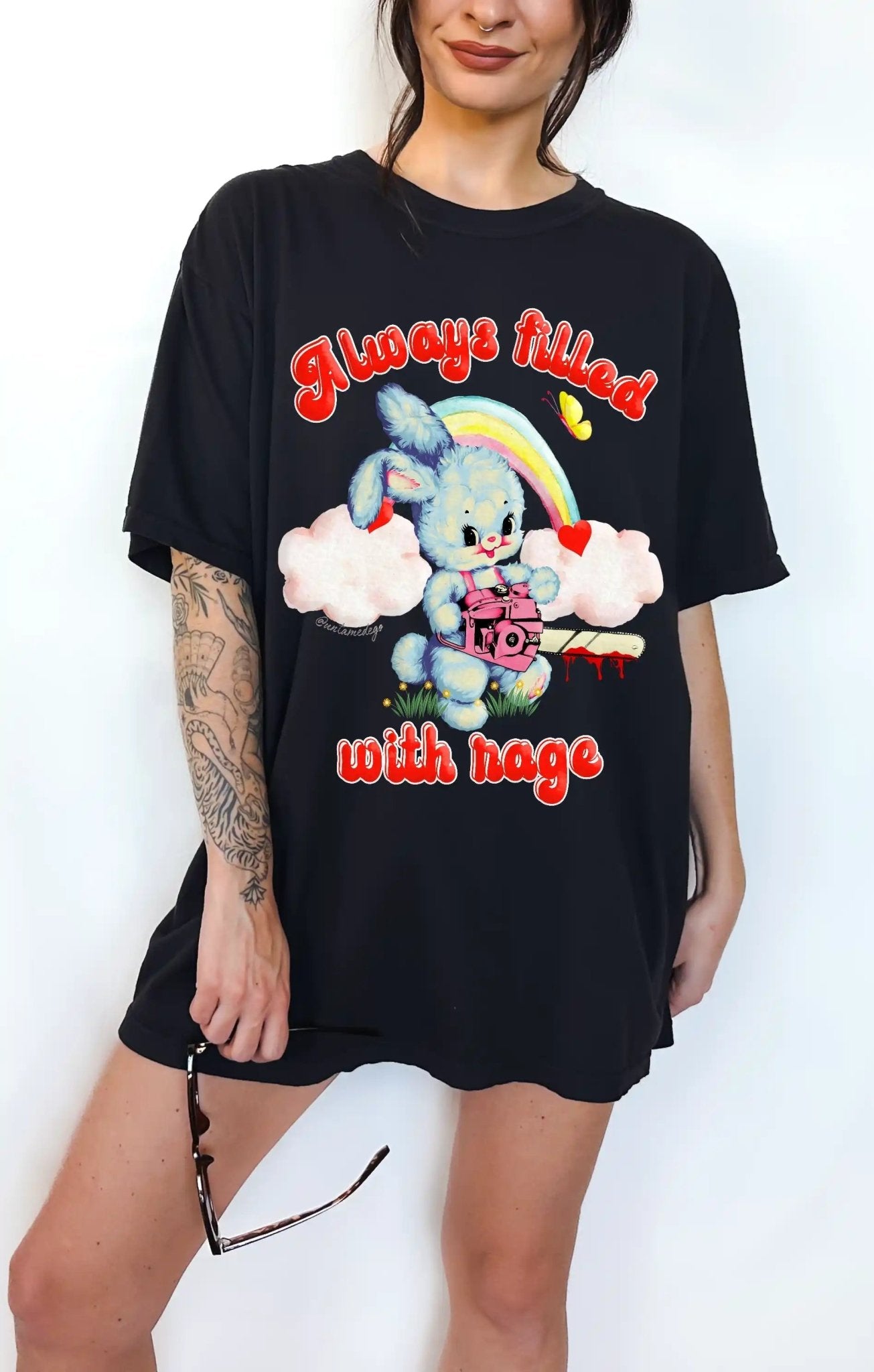Always Filled With Rage Bunny Tee - UntamedEgo LLC.