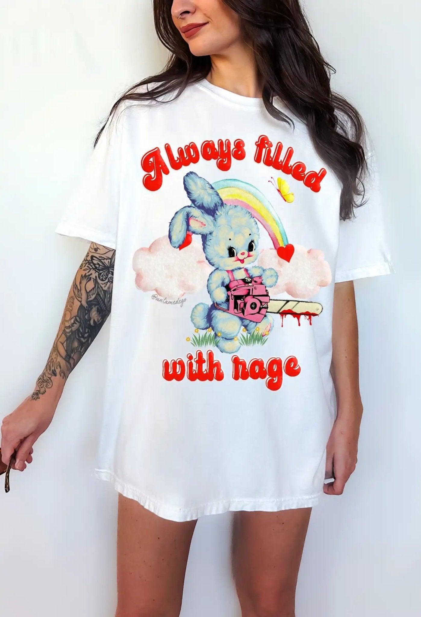 Always Filled With Rage Bunny Tee - UntamedEgo LLC.