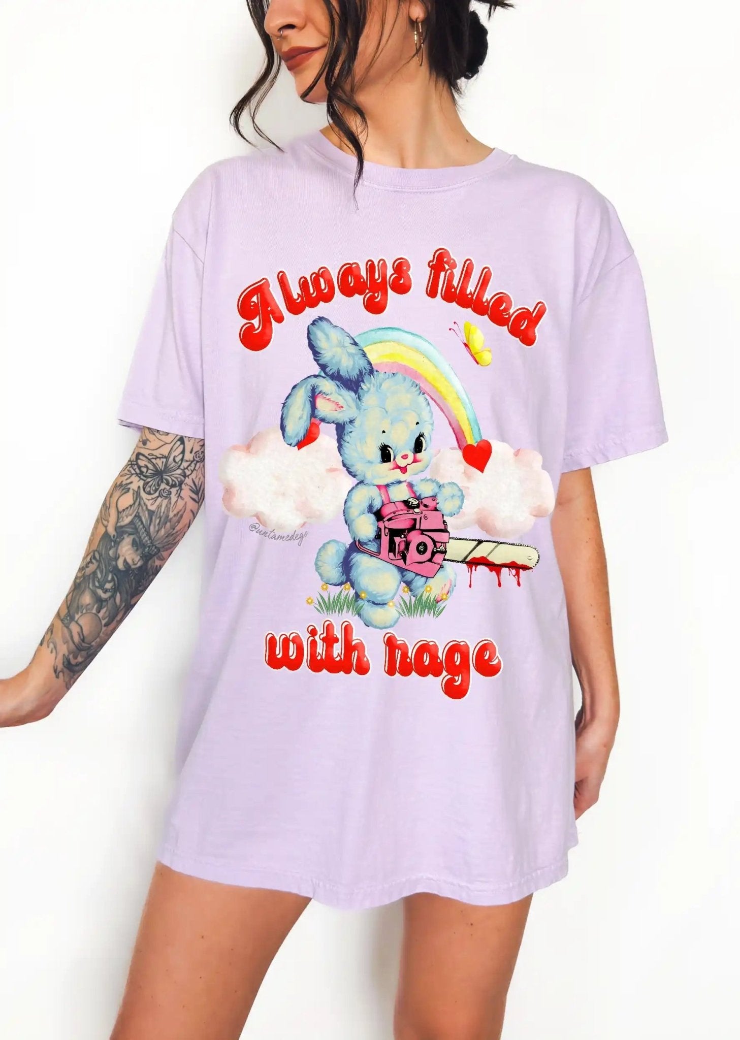 Always Filled With Rage Bunny Tee - UntamedEgo LLC.