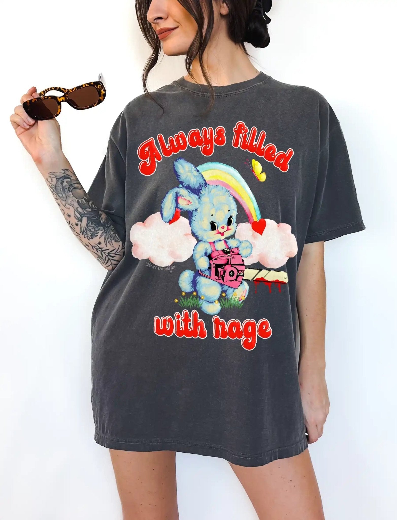 Always Filled With Rage Bunny Tee - UntamedEgo LLC.