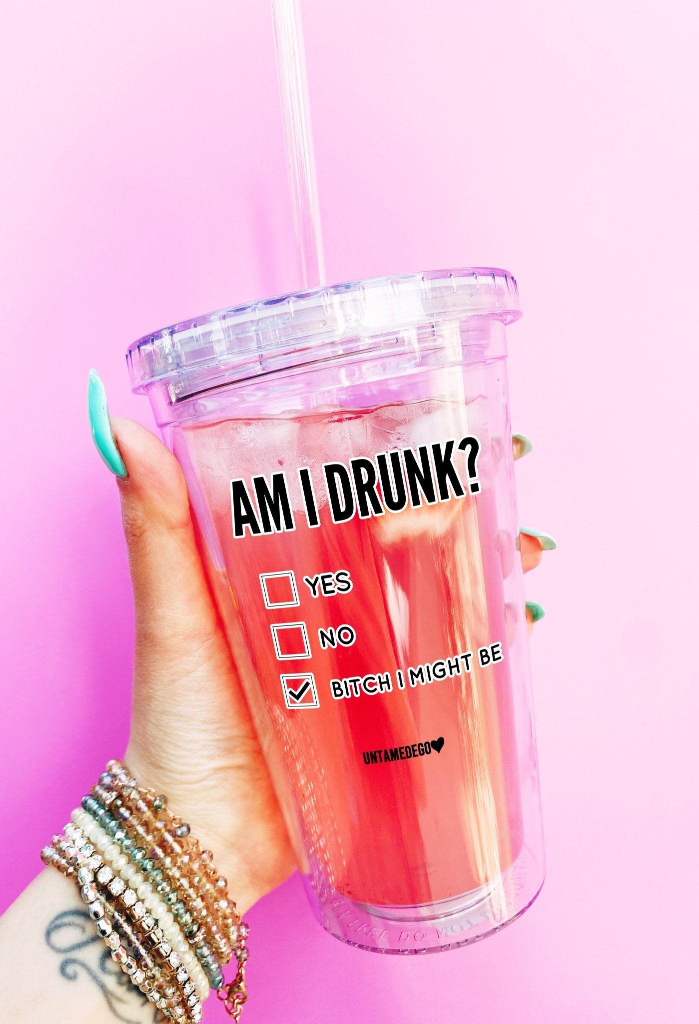 Am I Drunk Acrylic Tumbler - UntamedEgo LLC.