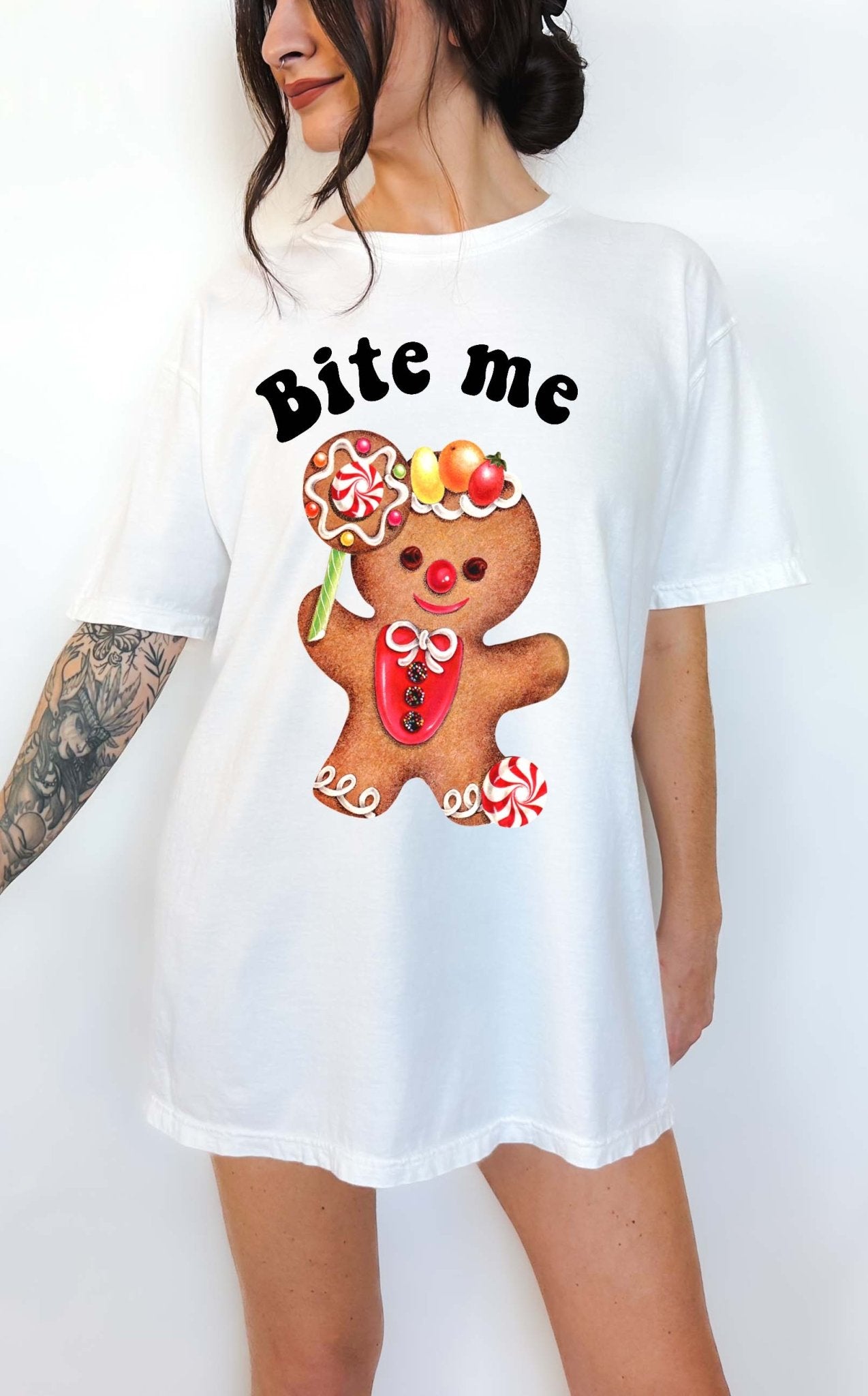 Bite Me GingerBread Christmas Tee - UntamedEgo LLC.